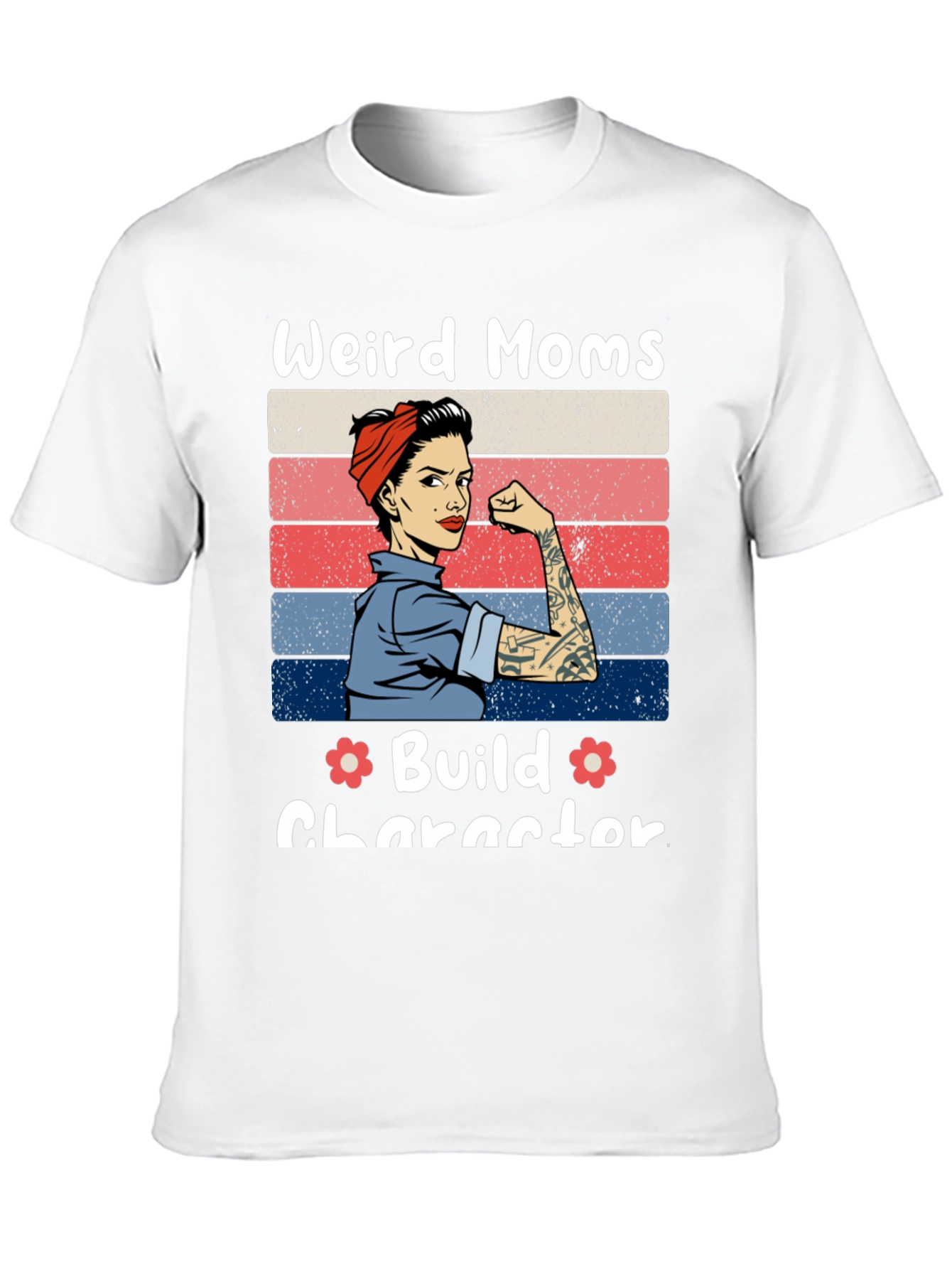 Weird Moms Build Character Graphic Tee