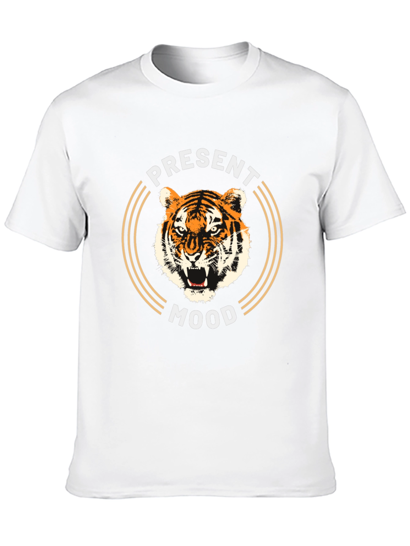 Present Mood Tiger Graphic T-Shirt