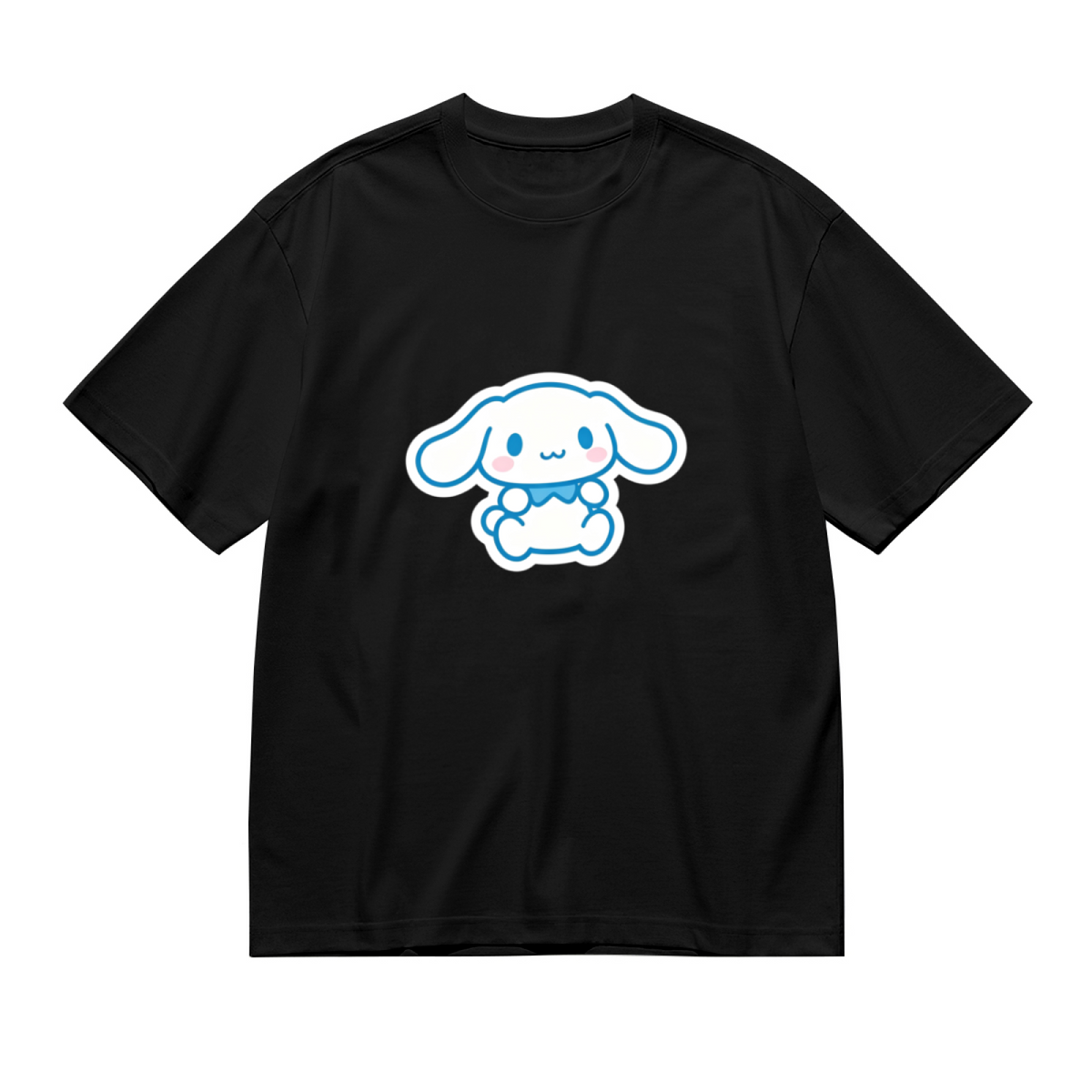 Simple Cute Cinnamoroll Cartoon Print Plus Size Ladies Short?Sleeve Tee
