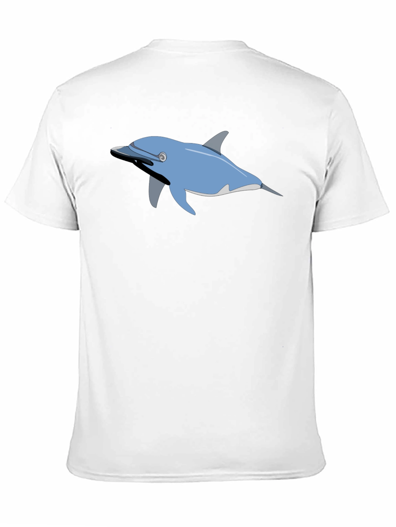 Dolphin Graphic Print Crew Neck T-shirt
