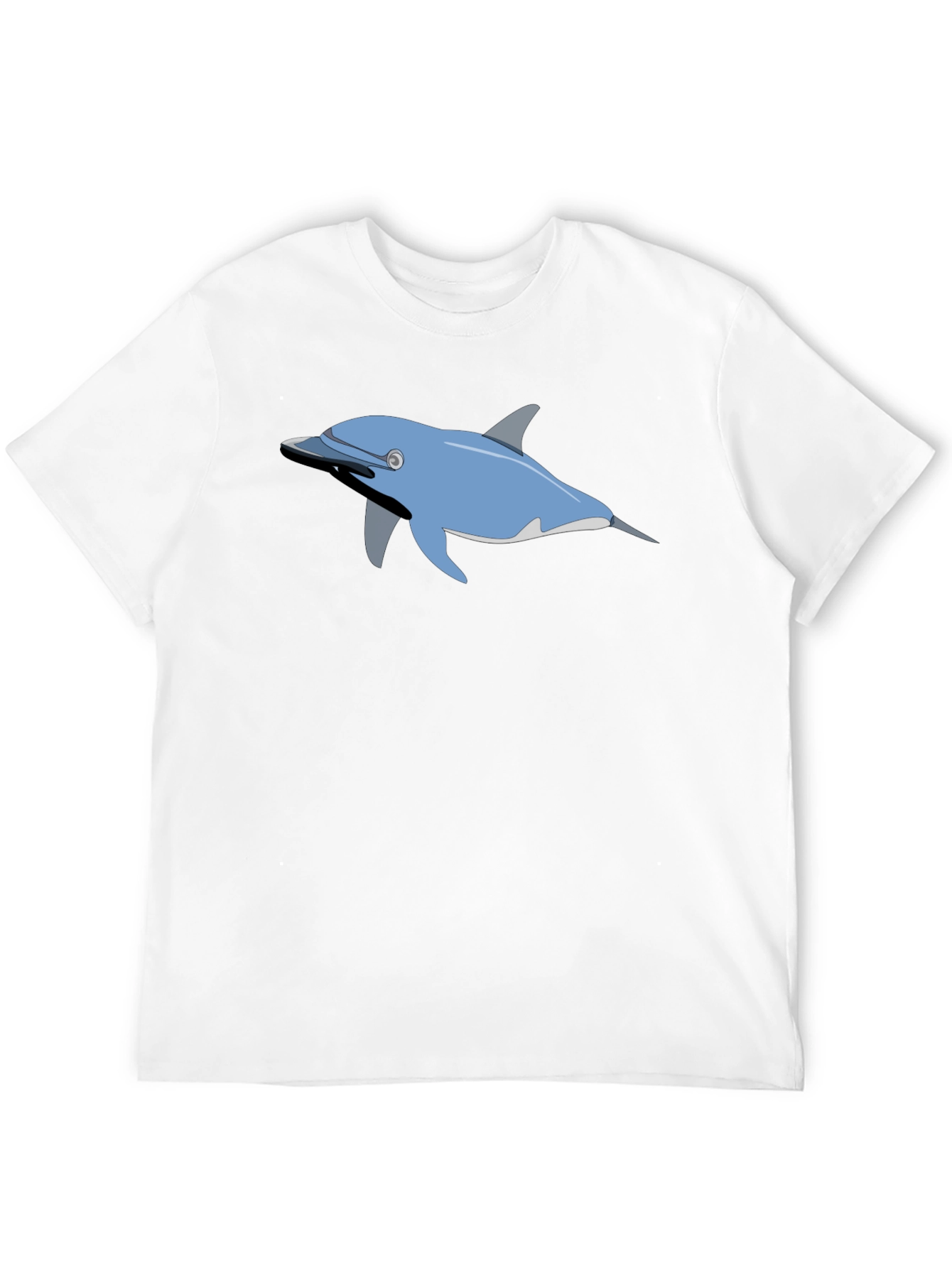 Dolphin Graphic Print Crew Neck T-shirt
