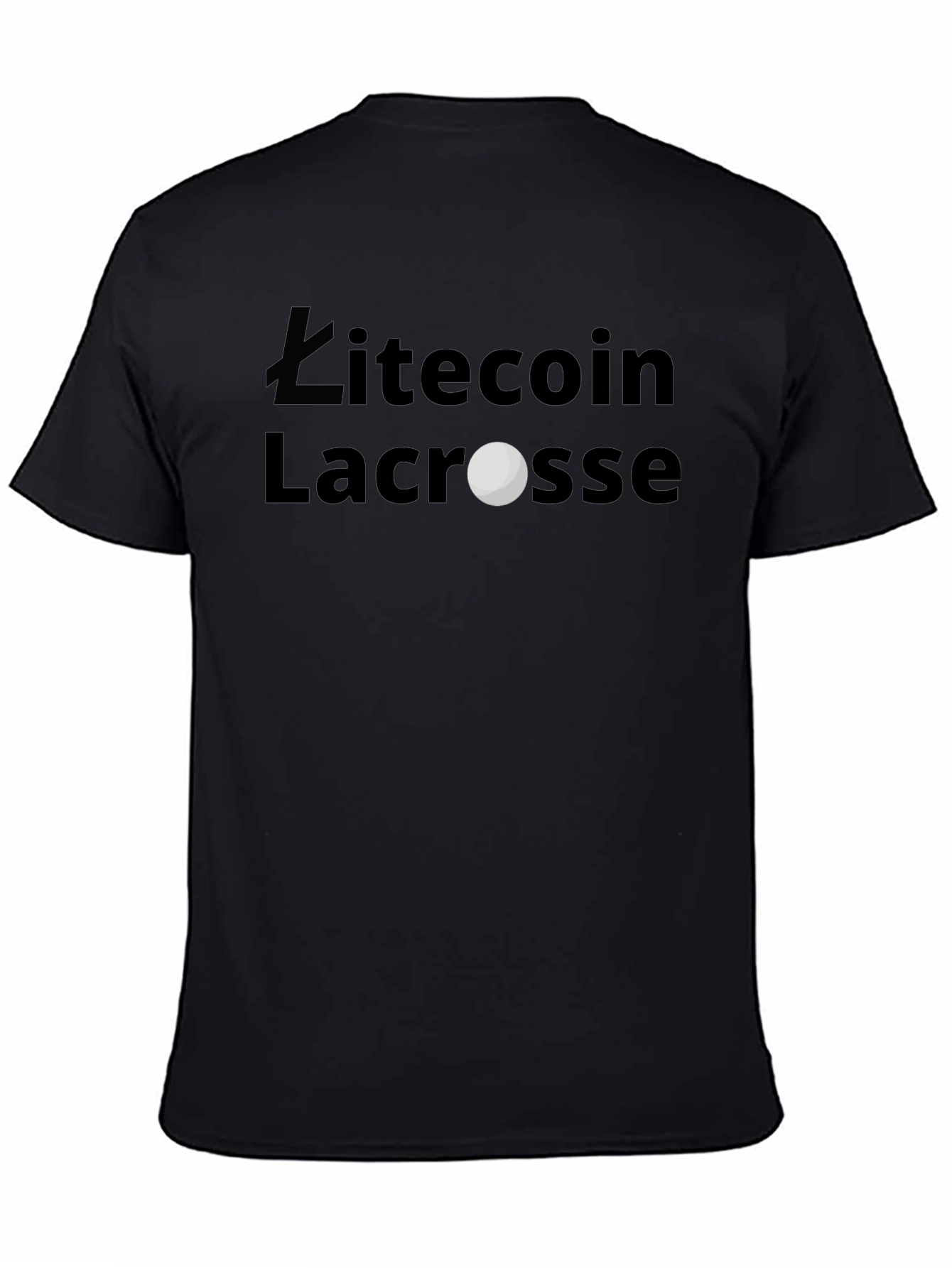 Litecoin Lacrosse Graphic T-Shirt