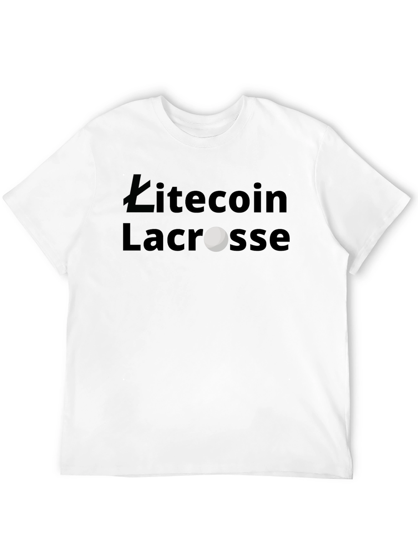 Litecoin Lacrosse Graphic T-Shirt