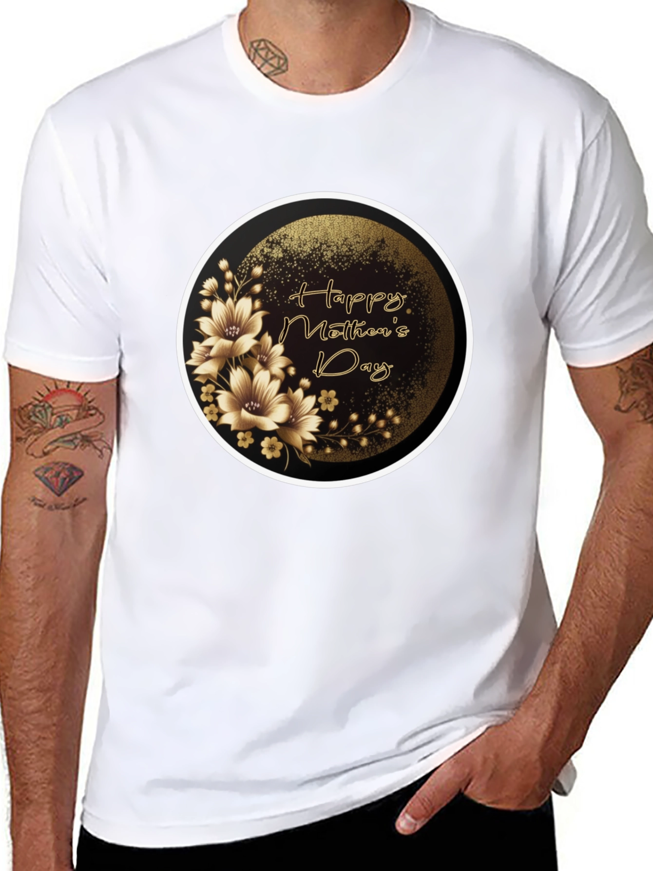 Happy Mothers Day Floral T-Shirt