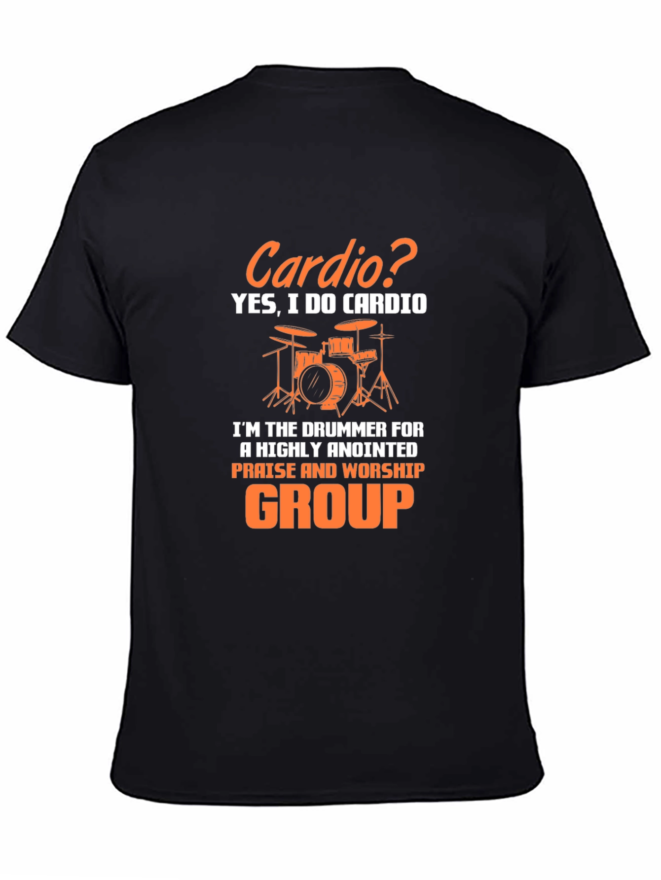 Drummer Cardio T-Shirt - Praise & Worship Group