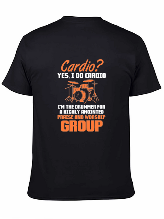 Drummer Cardio T-Shirt - Praise & Worship Group