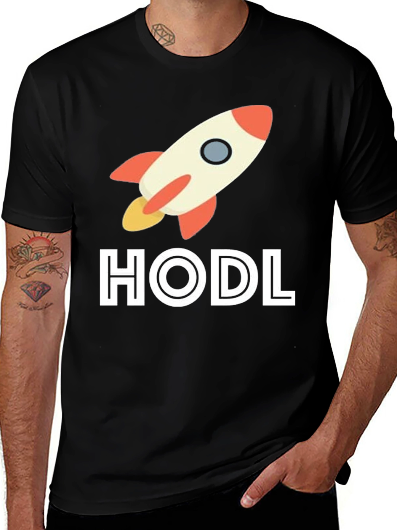 HODL Rocket T-Shirt - Crypto Investment Tee