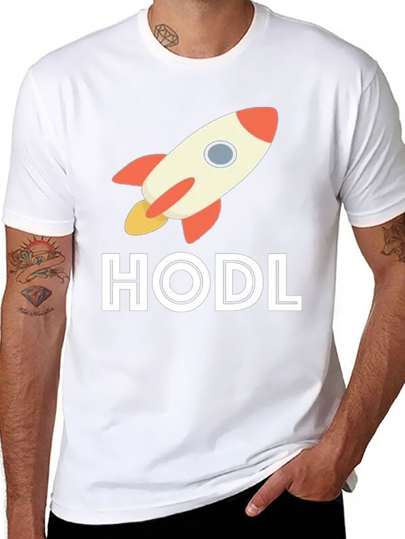 HODL Rocket T-Shirt - Crypto Investment Tee
