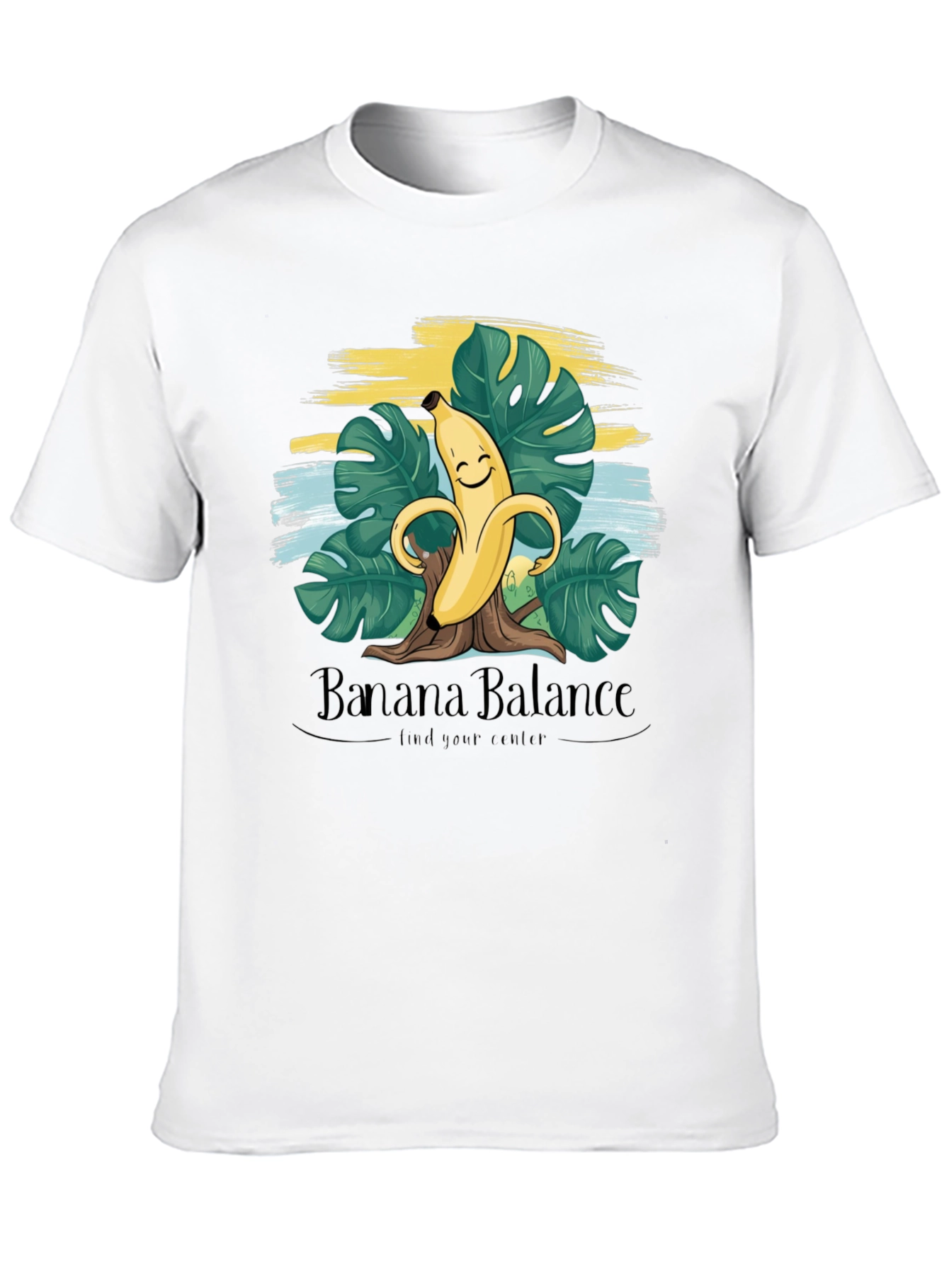 Banana Balance Graphic T-Shirt - Find Your Center