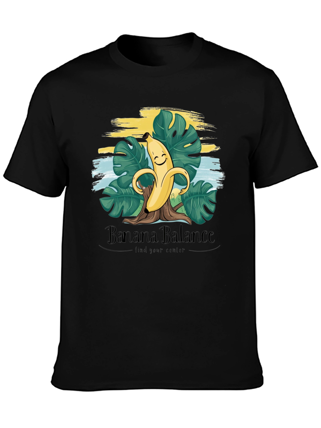 Banana Balance Graphic T-Shirt - Find Your Center