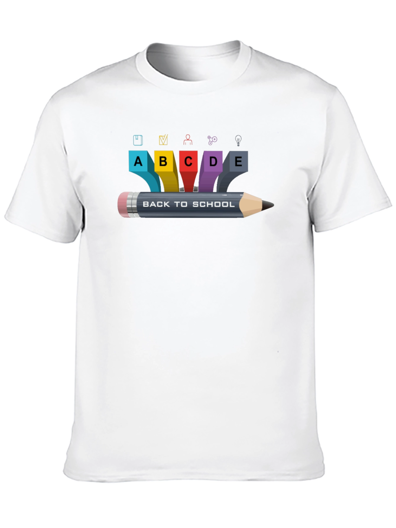 Back To School Graphic Black T-Shirt