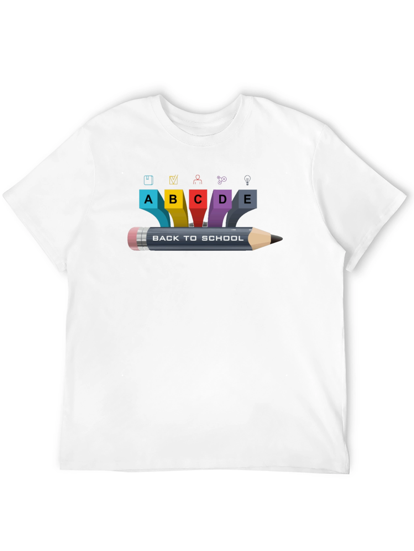 Back To School Graphic Black T-Shirt
