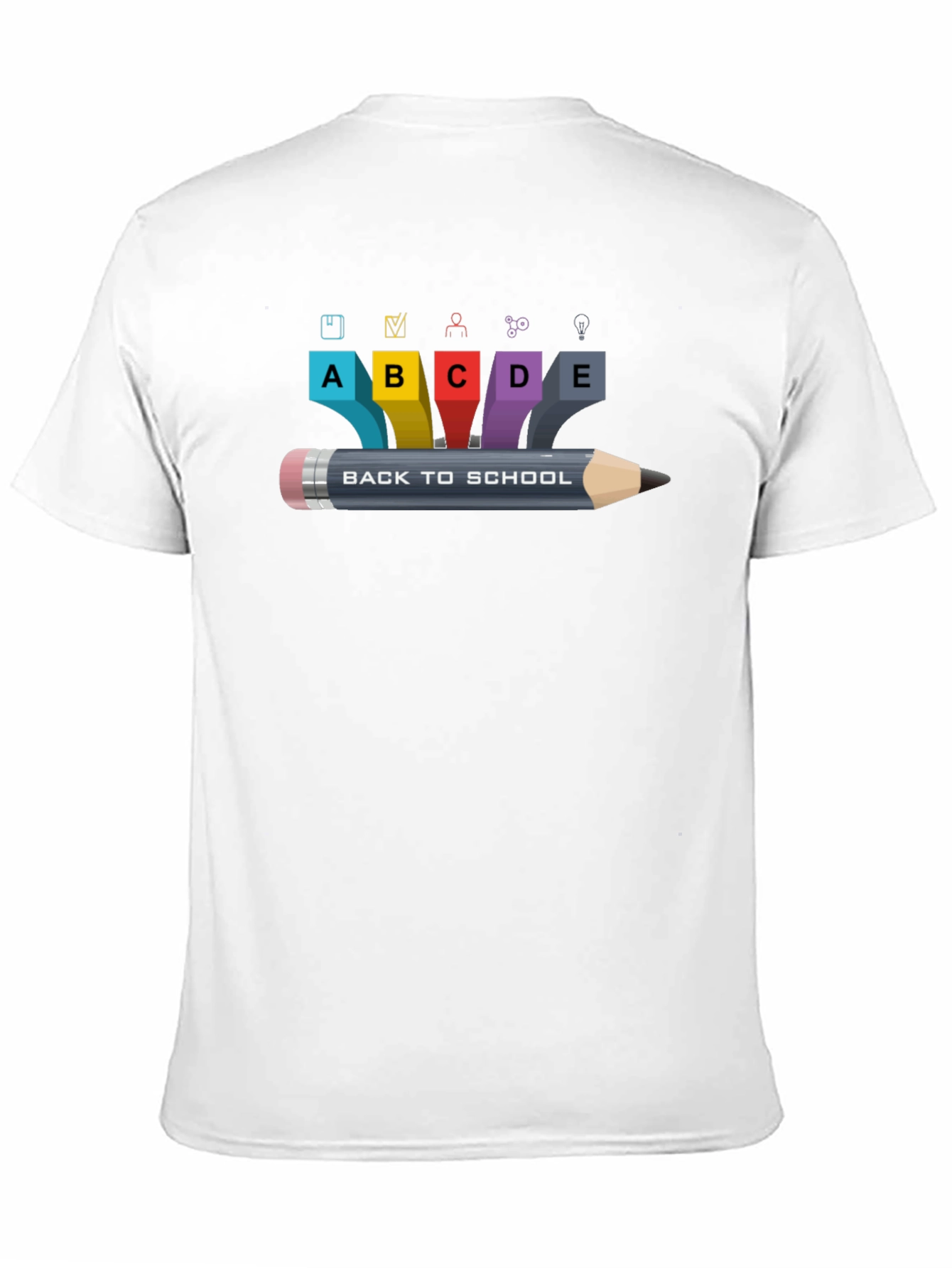 Back To School Graphic Black T-Shirt