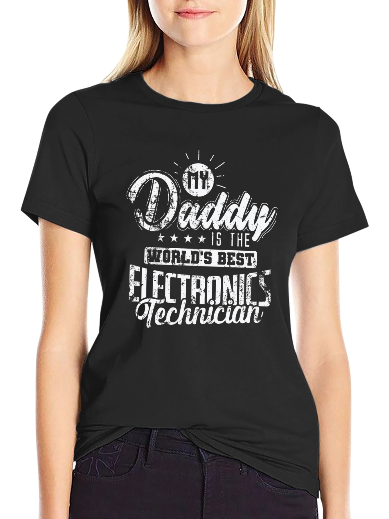 Daddys Worlds Best Electronics Technician T-Shirt