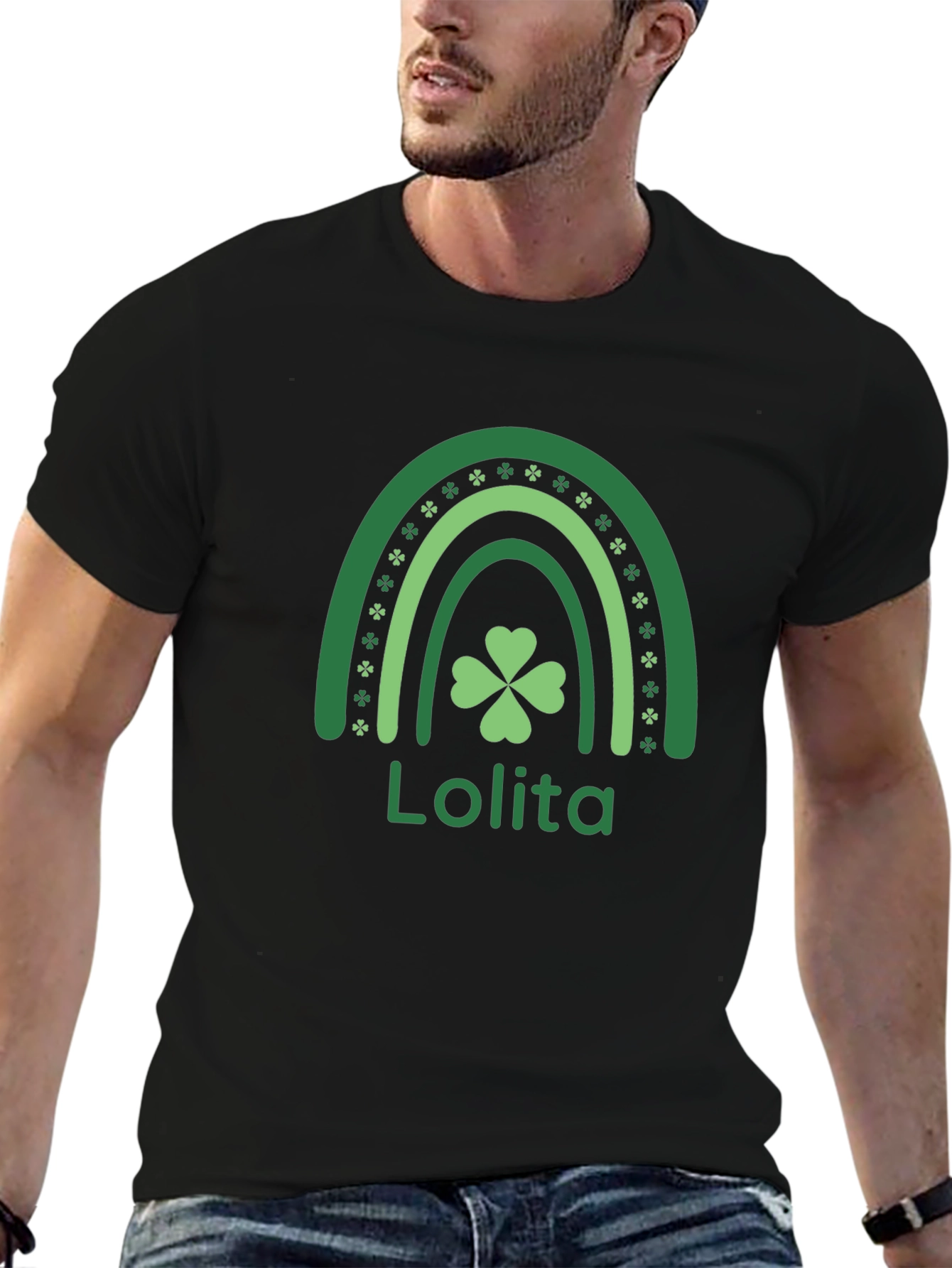 Lolita St. Patricks Day Rainbow Clover T-Shirt