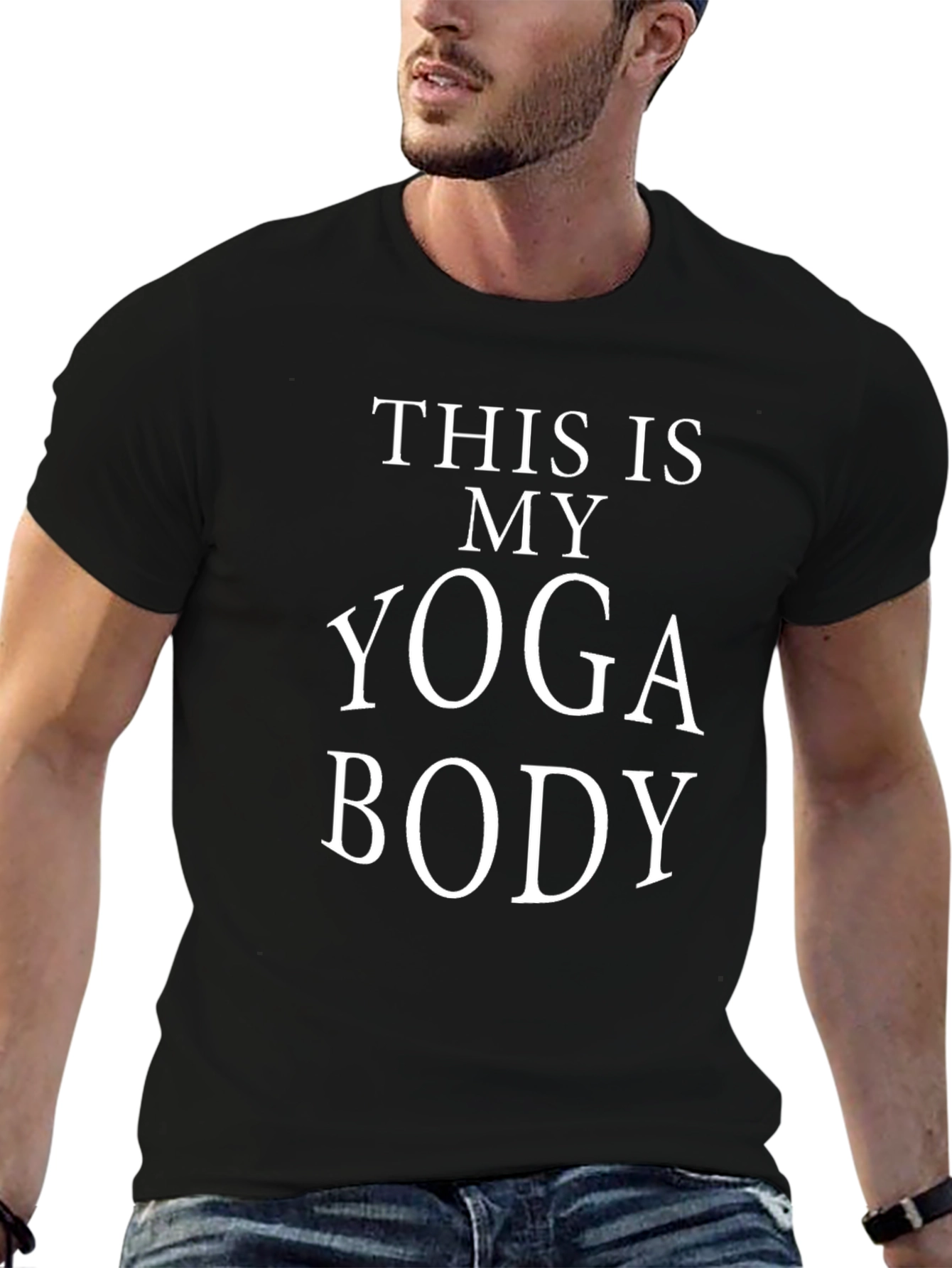Yoga Body Tee - Black Unisex T-Shirt