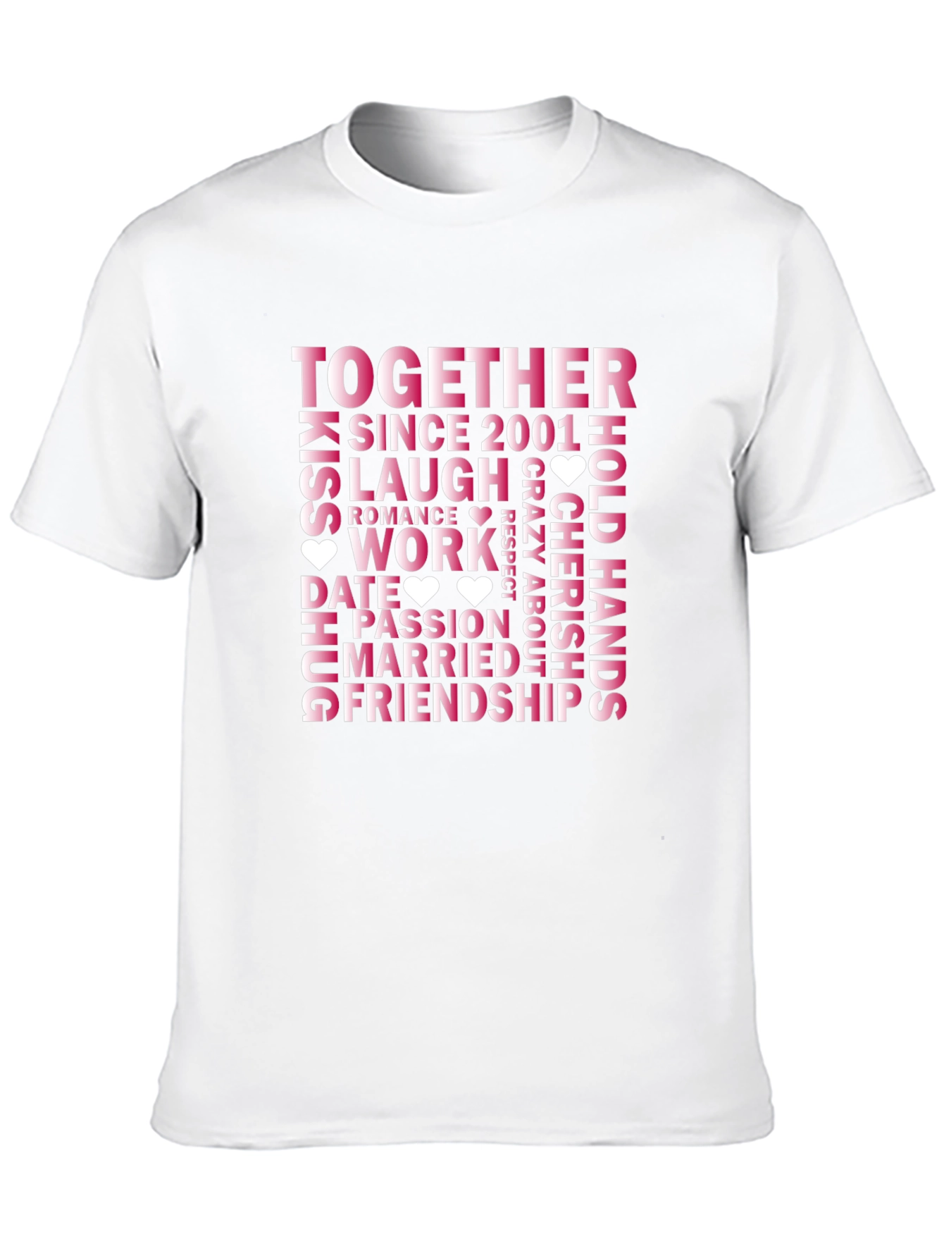Together Since 2001 Relationship Goals T-Shirt