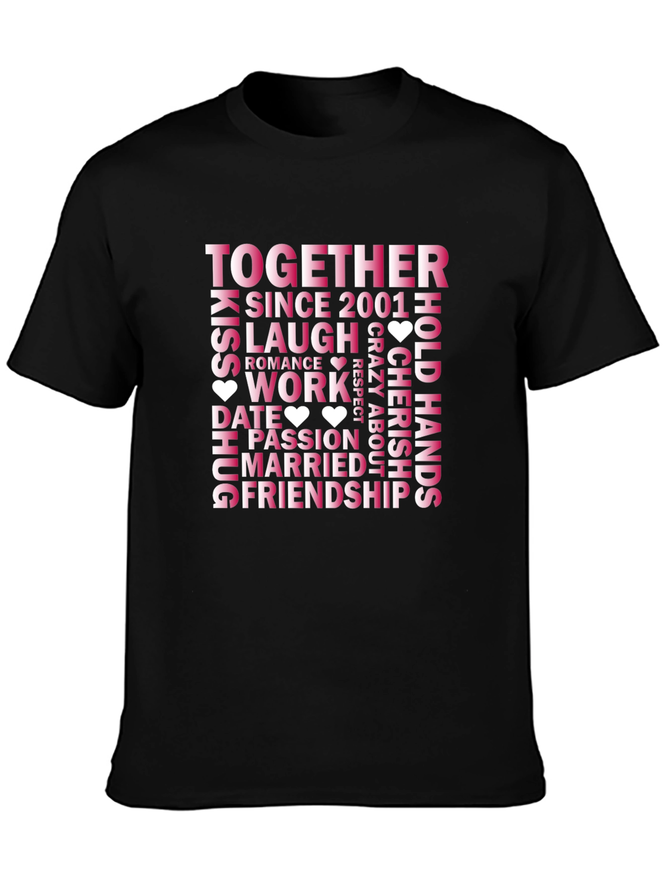 Together Since 2001 Relationship Goals T-Shirt