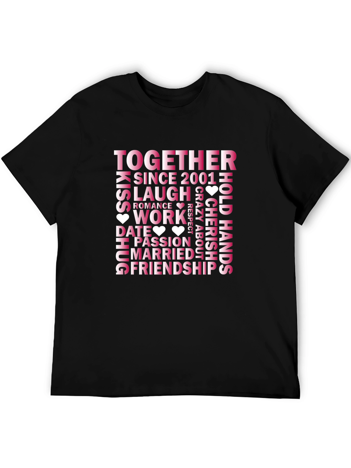 Together Since 2001 Relationship Goals T-Shirt