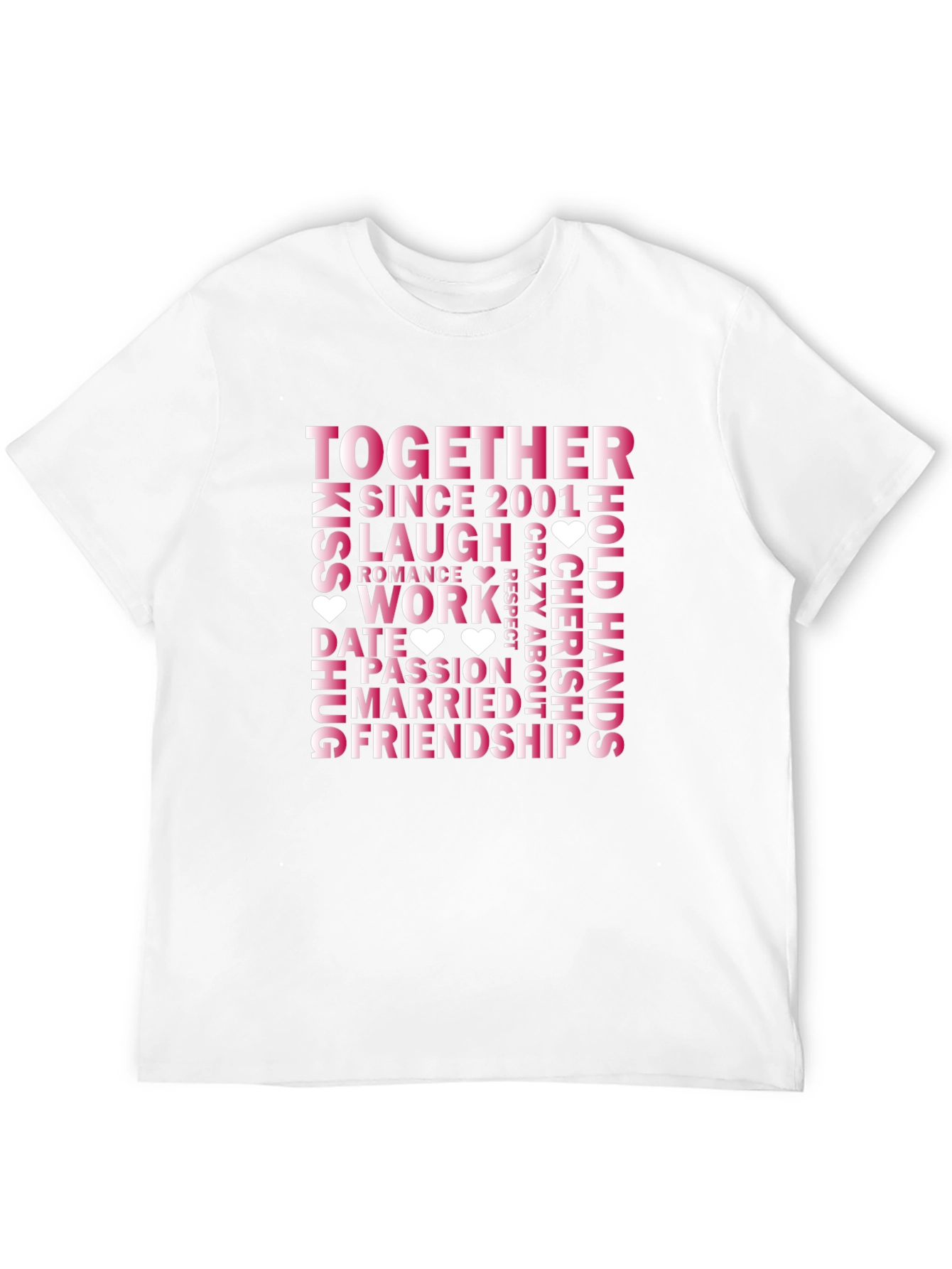 Together Since 2001 Relationship Goals T-Shirt