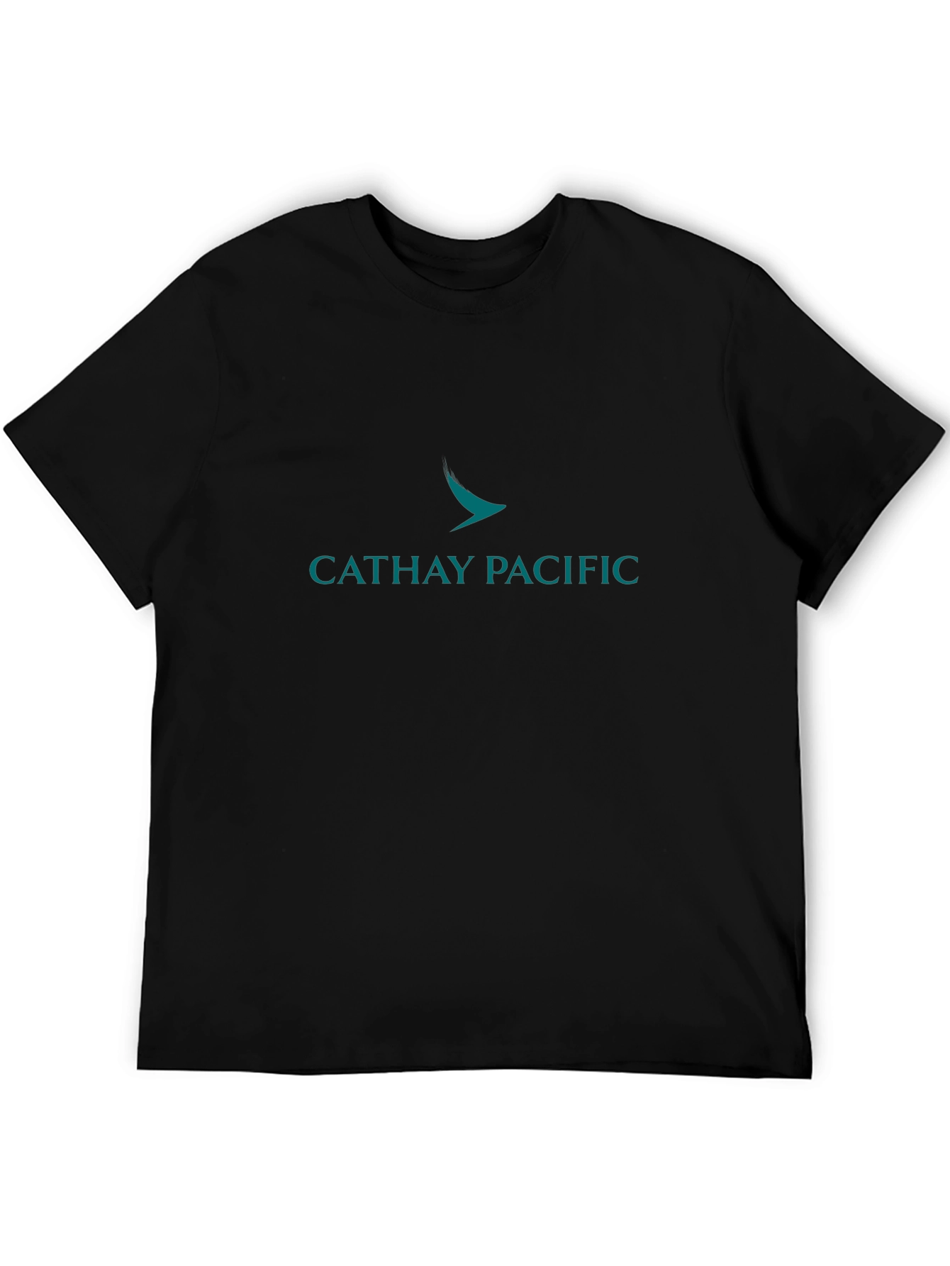 Cathay Pacific Black T-Shirt Airline Logo Tee