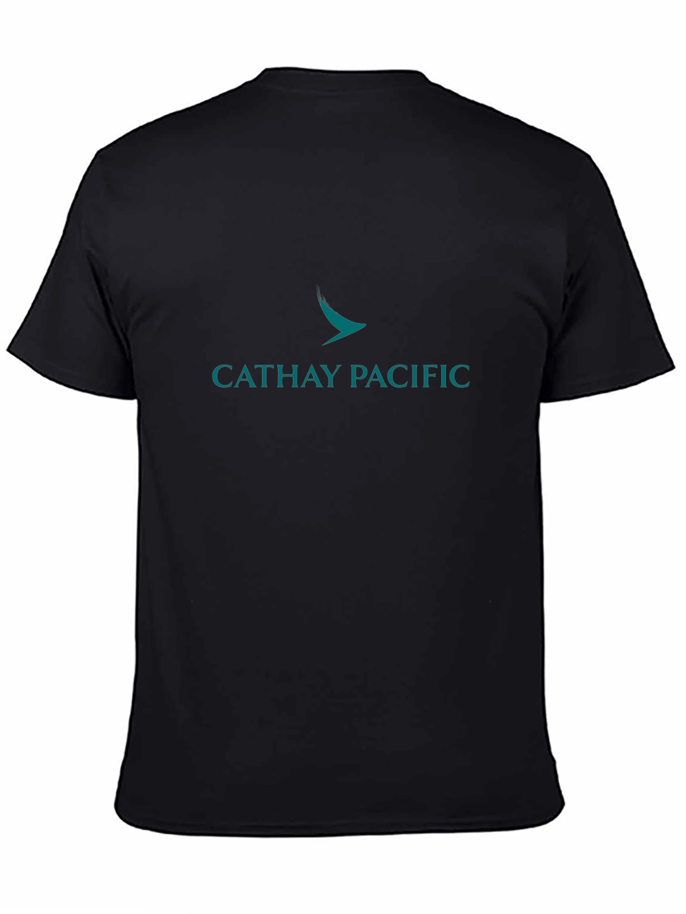 Cathay Pacific Black T-Shirt Airline Logo Tee