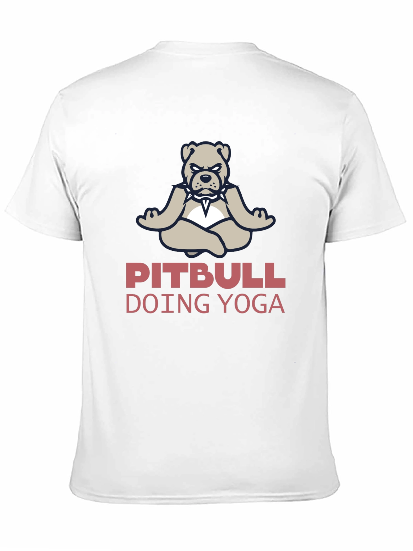 Pitbull Doing Yoga Graphic T-Shirt