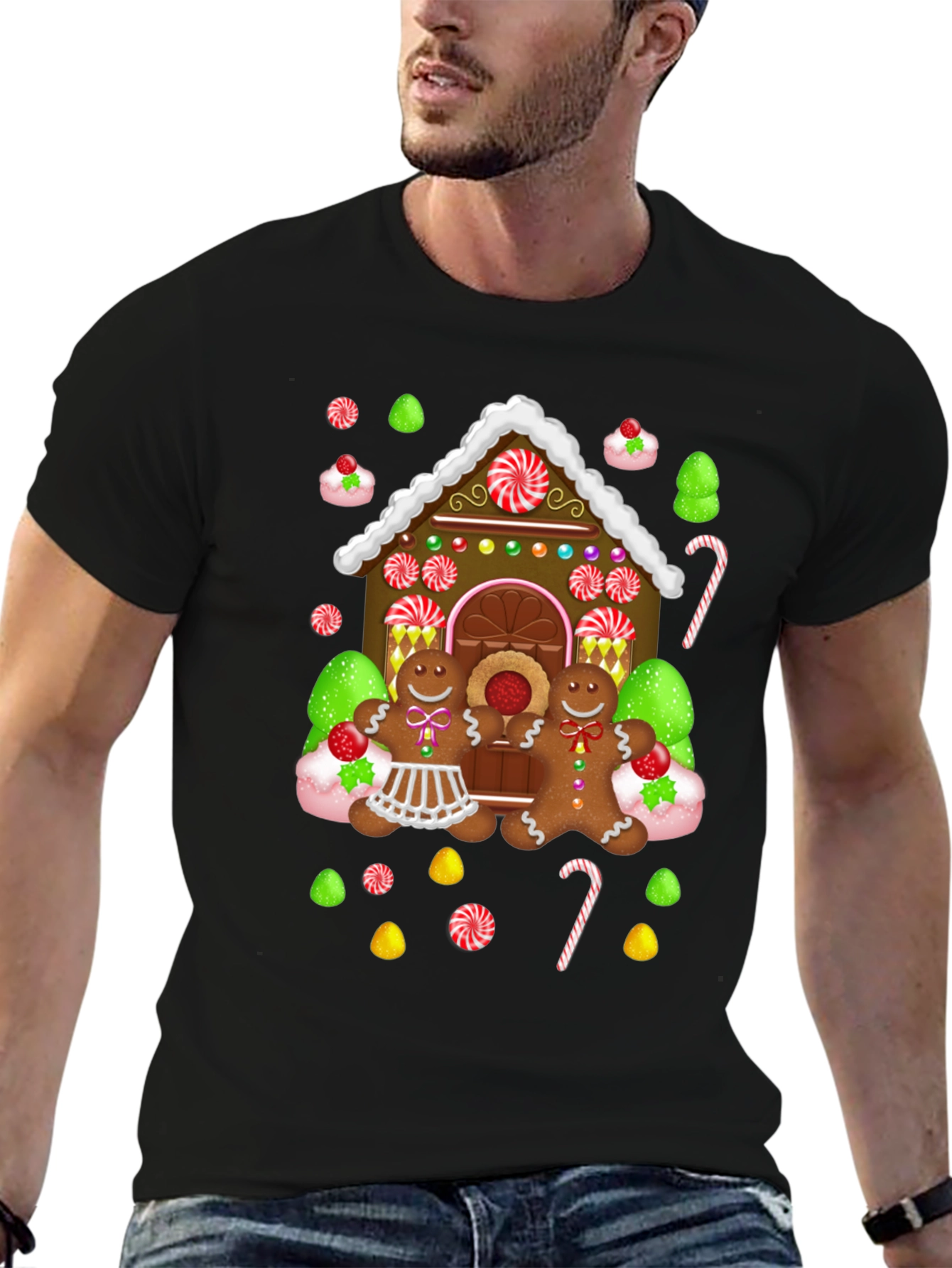 Gingerbread House Graphic Tee