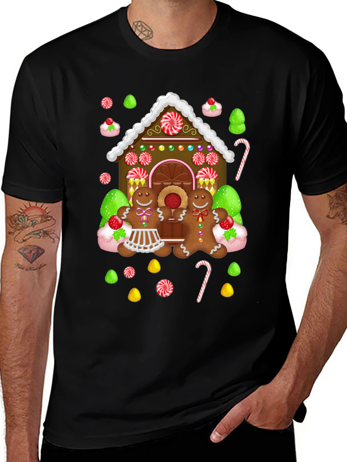Gingerbread House Graphic Tee