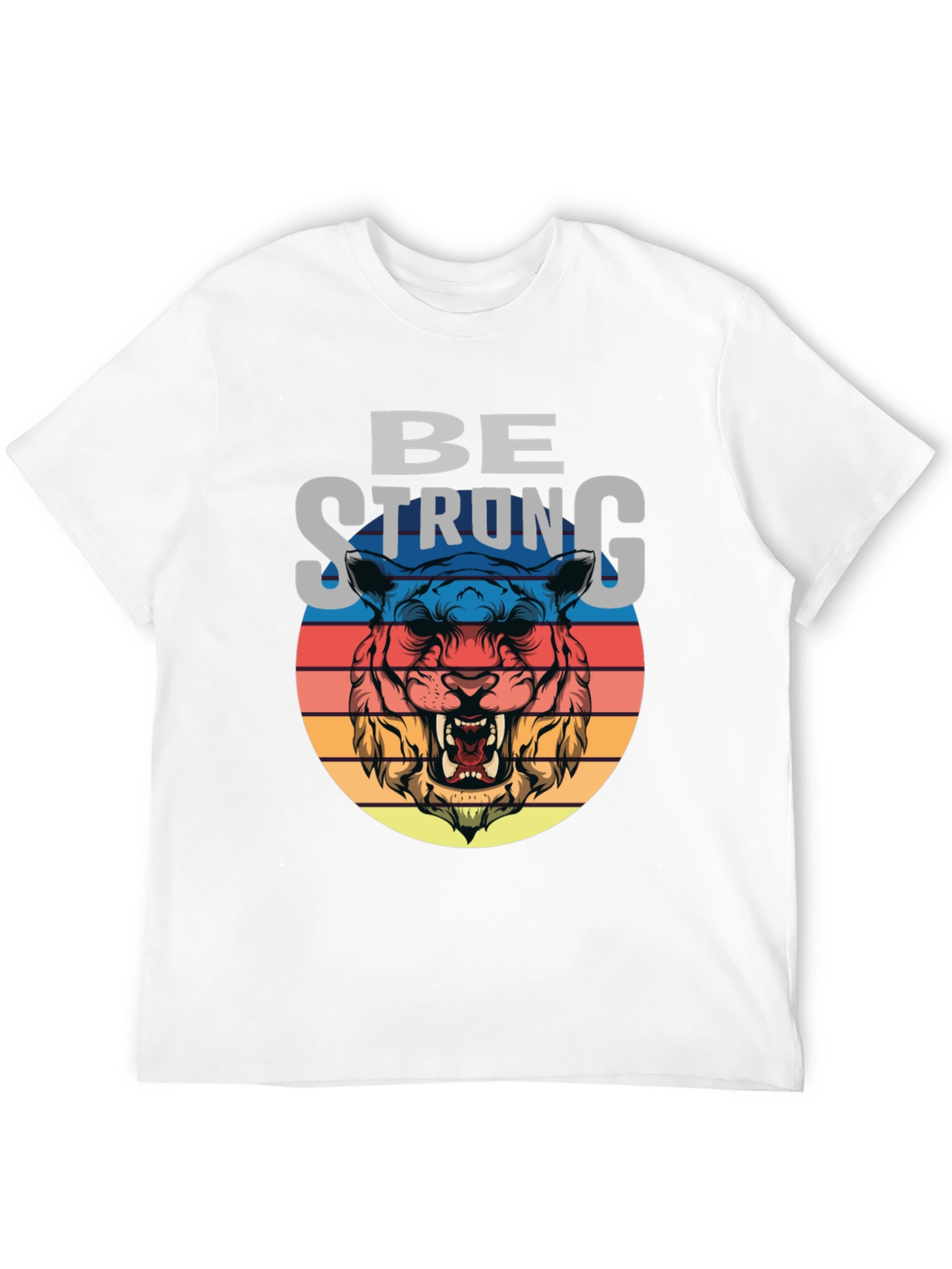 Be Strong Tiger Graphic T-Shirt