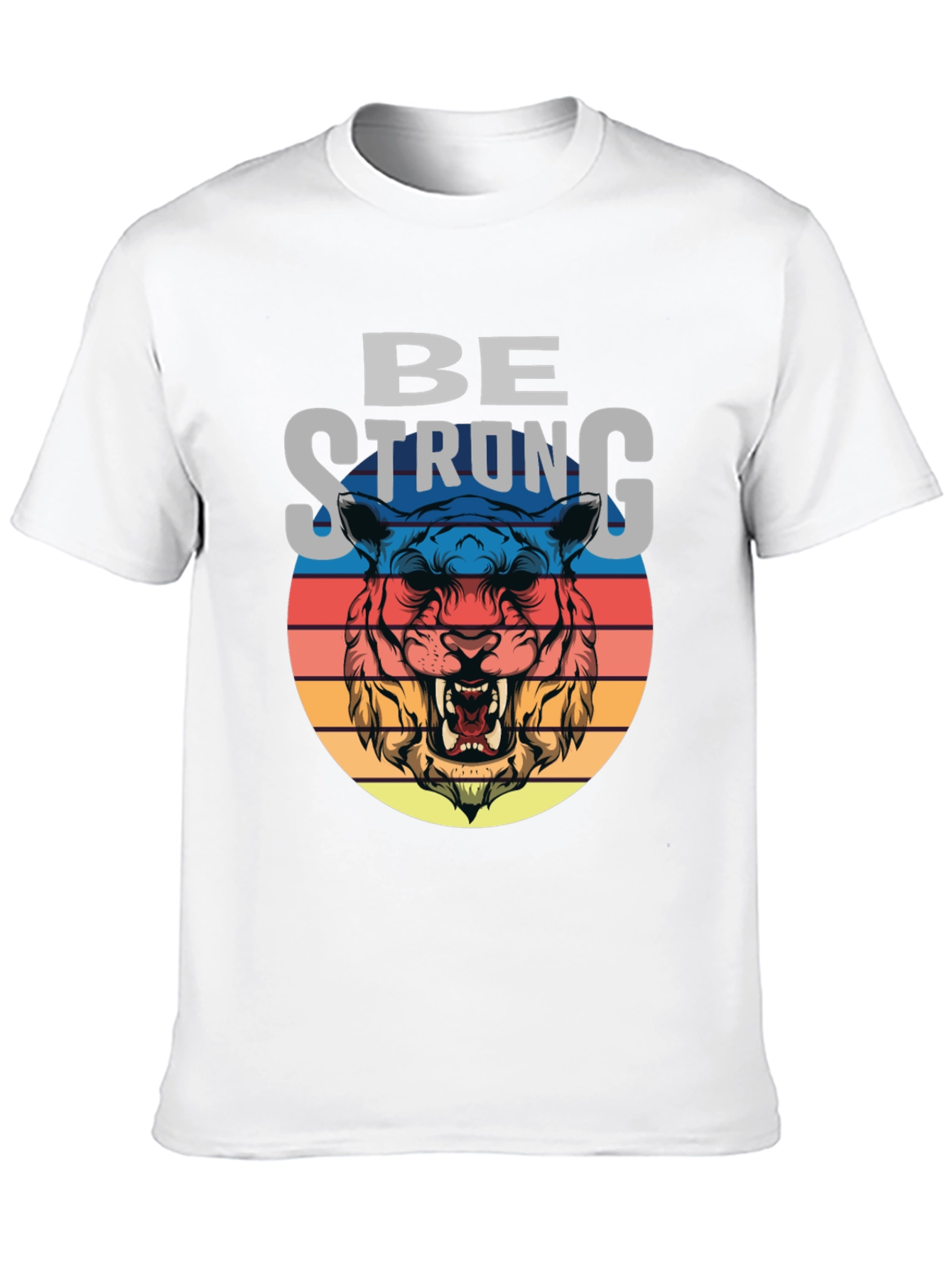 Be Strong Tiger Graphic T-Shirt
