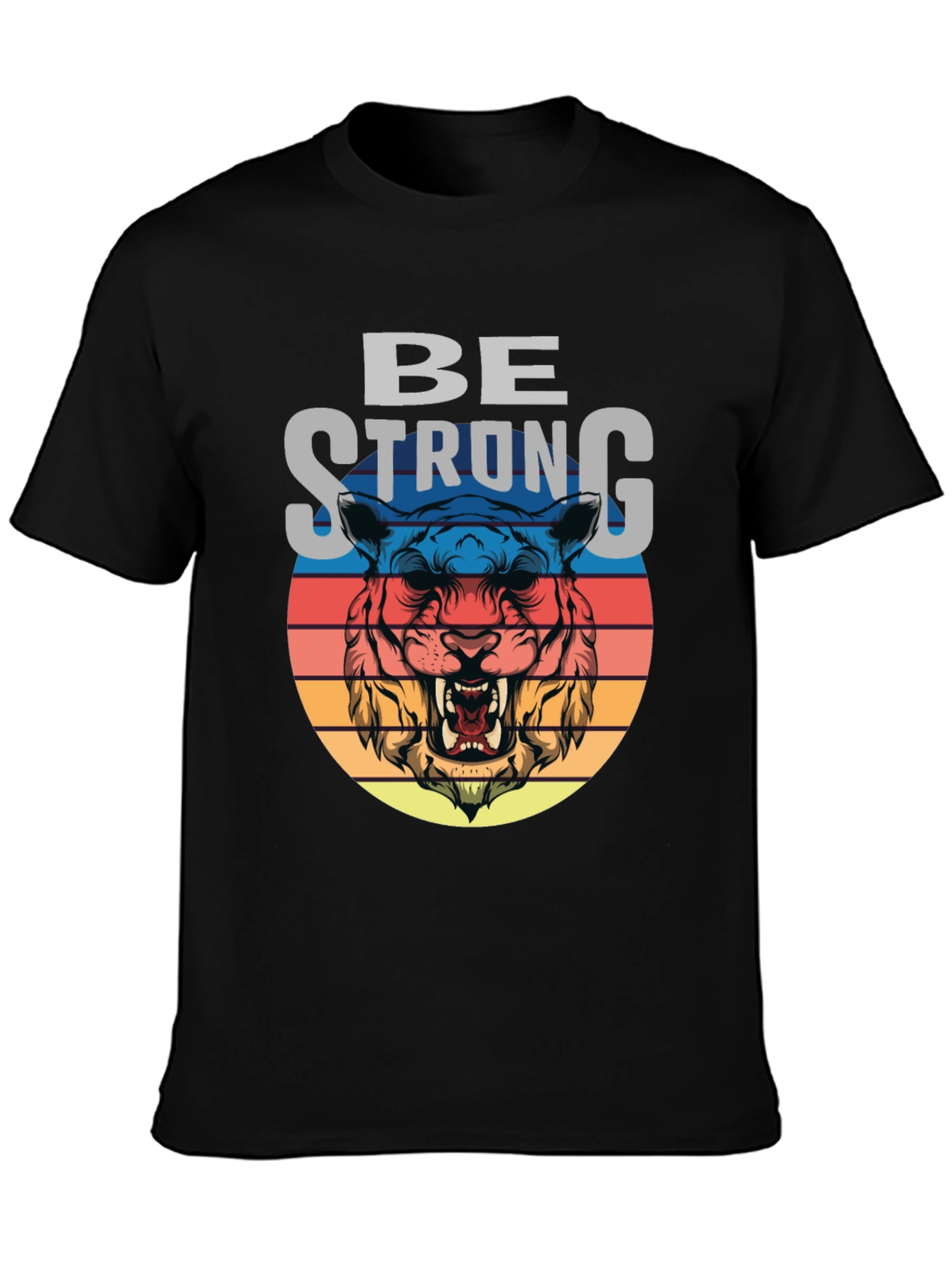 Be Strong Tiger Graphic T-Shirt