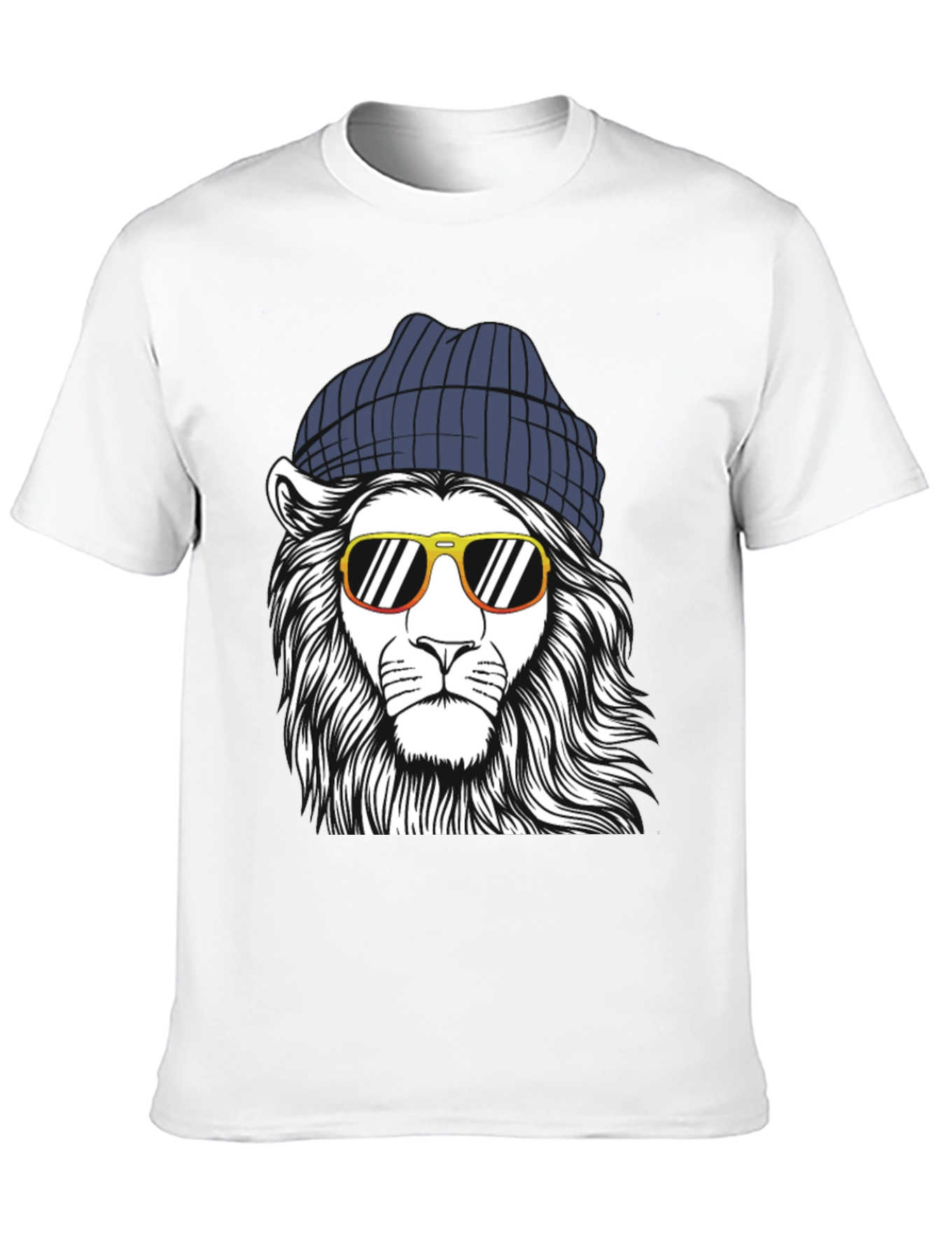 Cool Lion Graphic Tee - Black T-Shirt