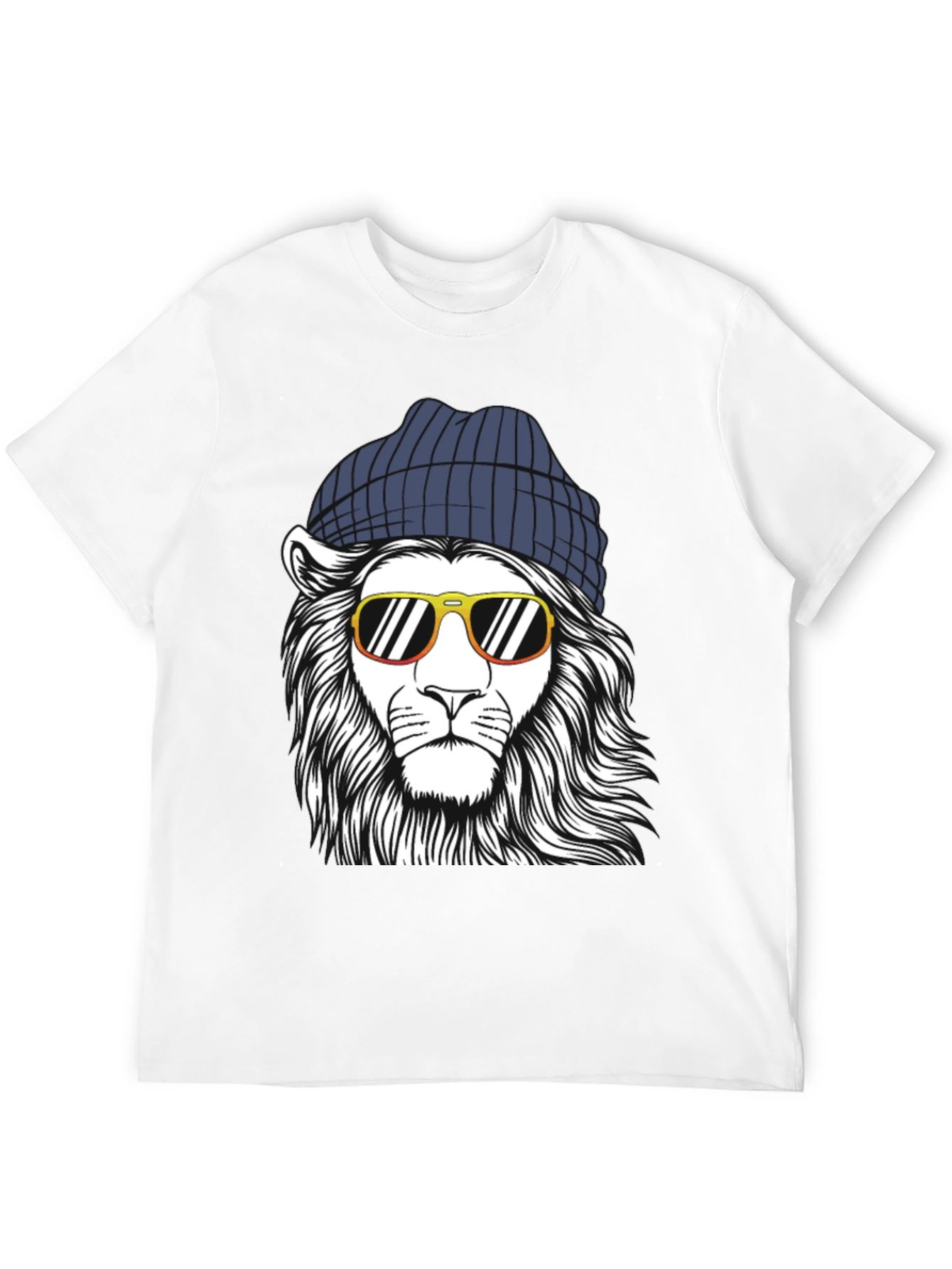 Cool Lion Graphic Tee - Black T-Shirt
