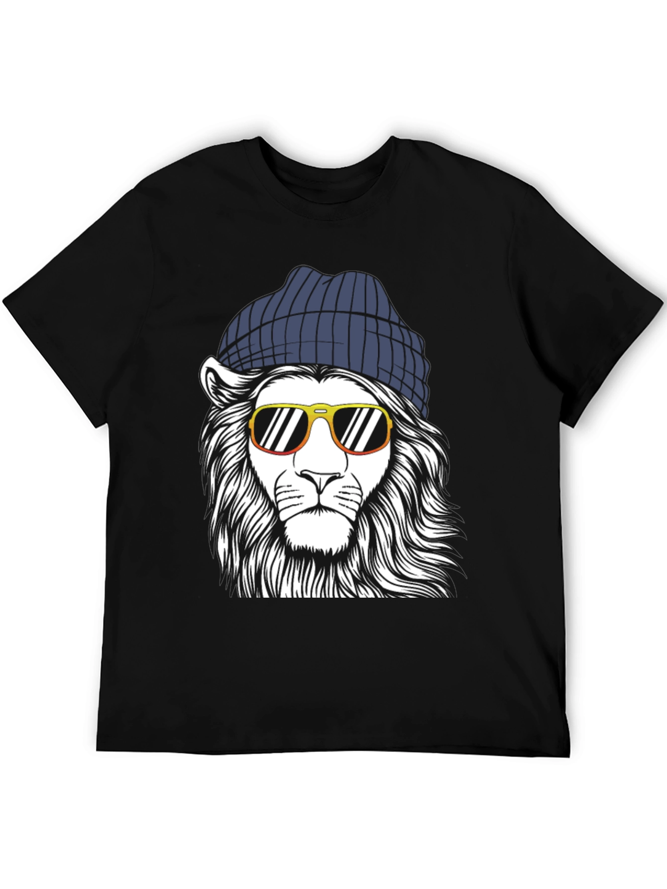 Cool Lion Graphic Tee - Black T-Shirt