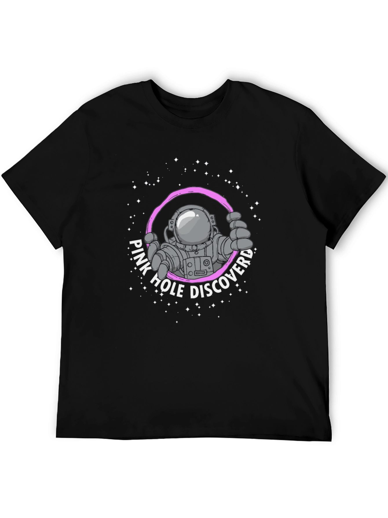 Pink Hole Astronaut T-Shirt