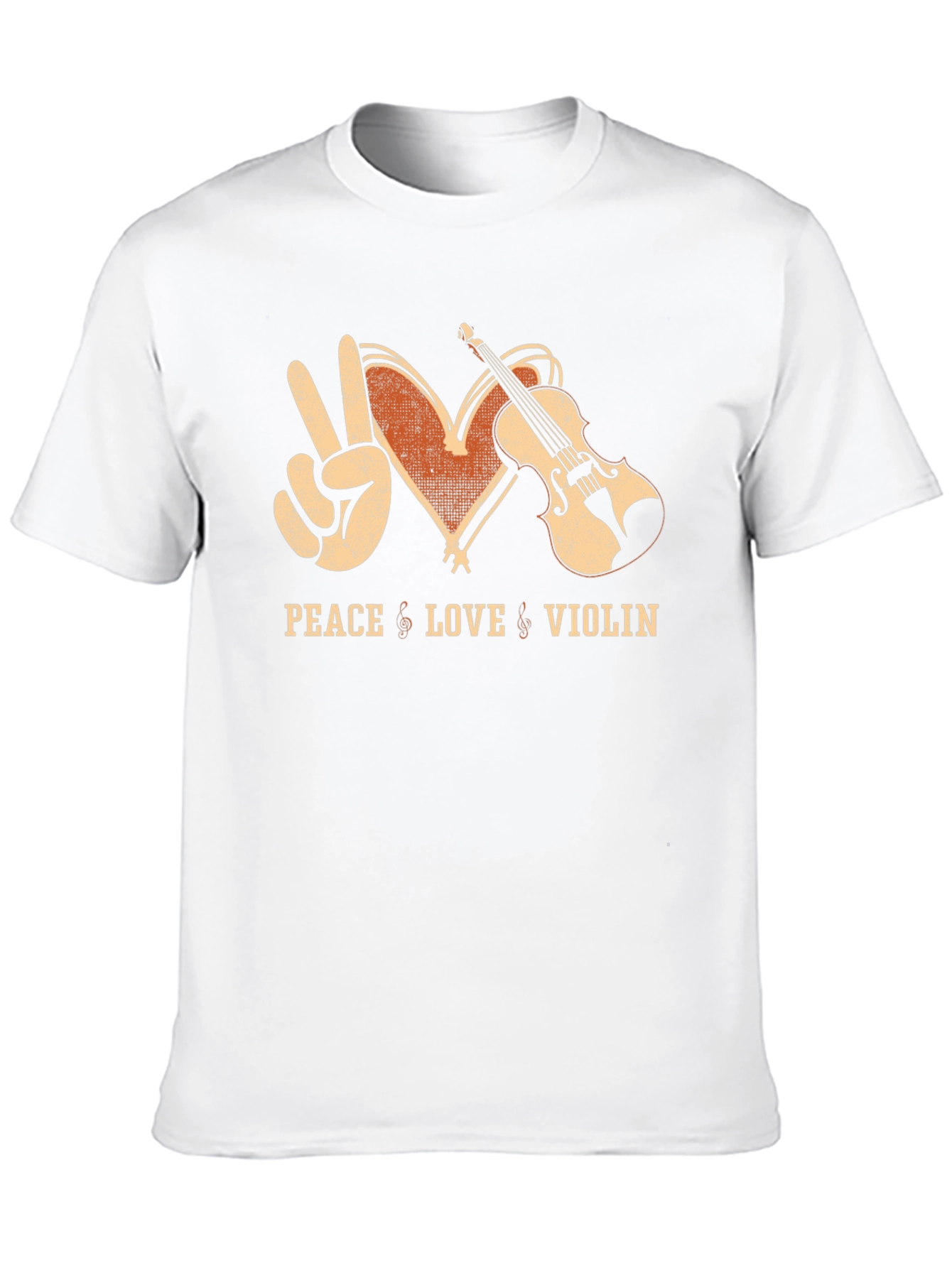 Peace Love Violin T-Shirt - Music Lover Tee
