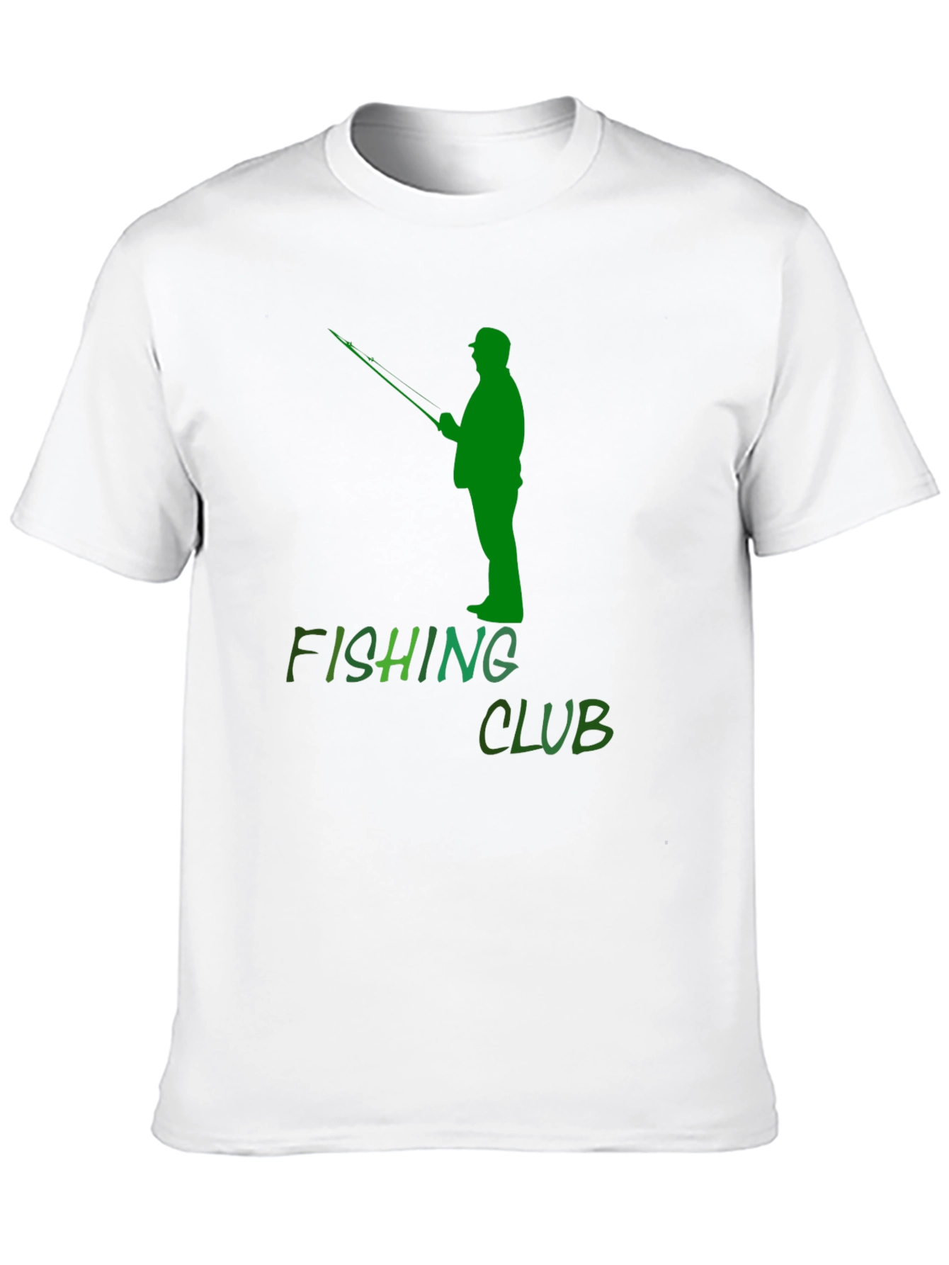 Fishing Club Graphic Tee - Black Cotton