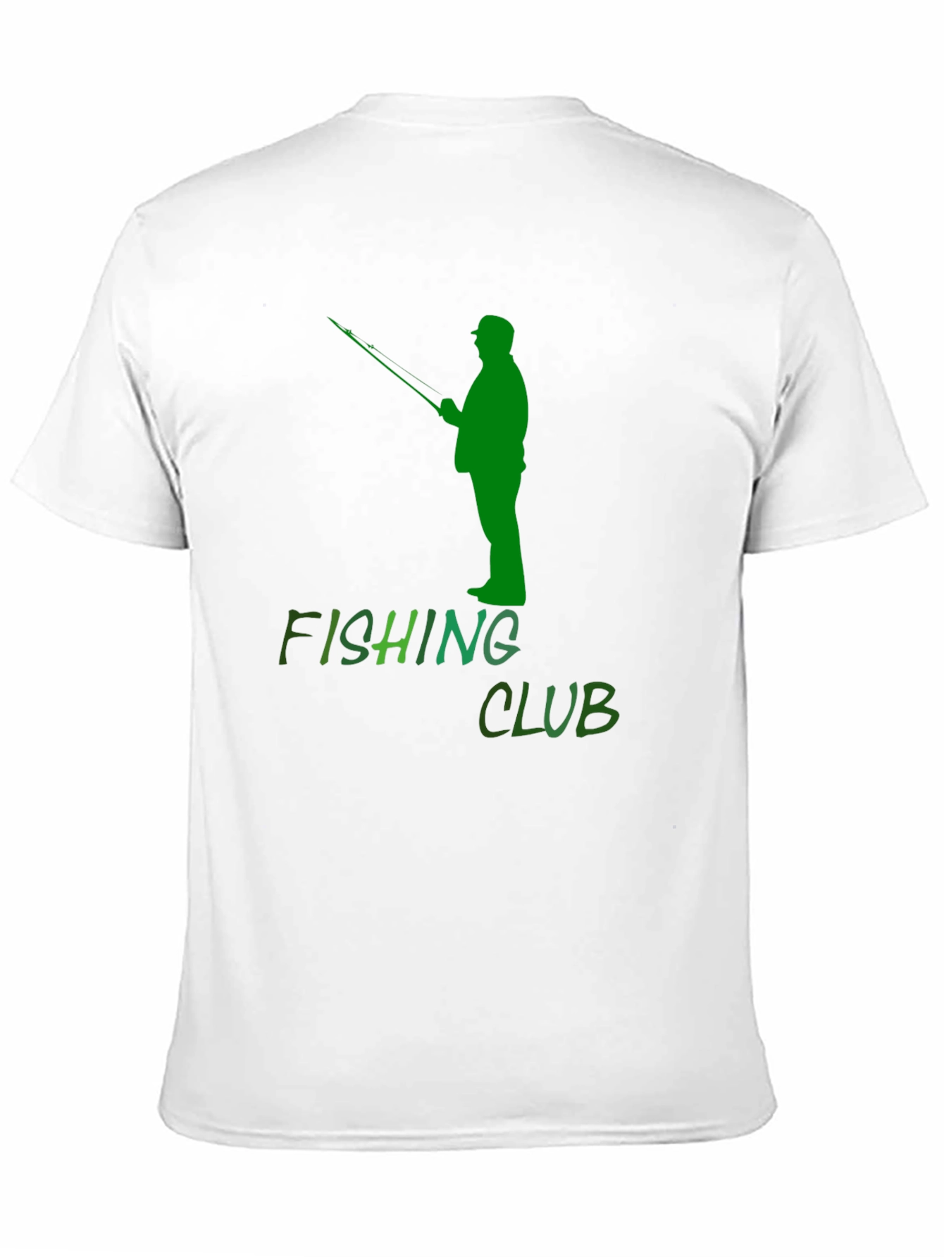Fishing Club Graphic Tee - Black Cotton