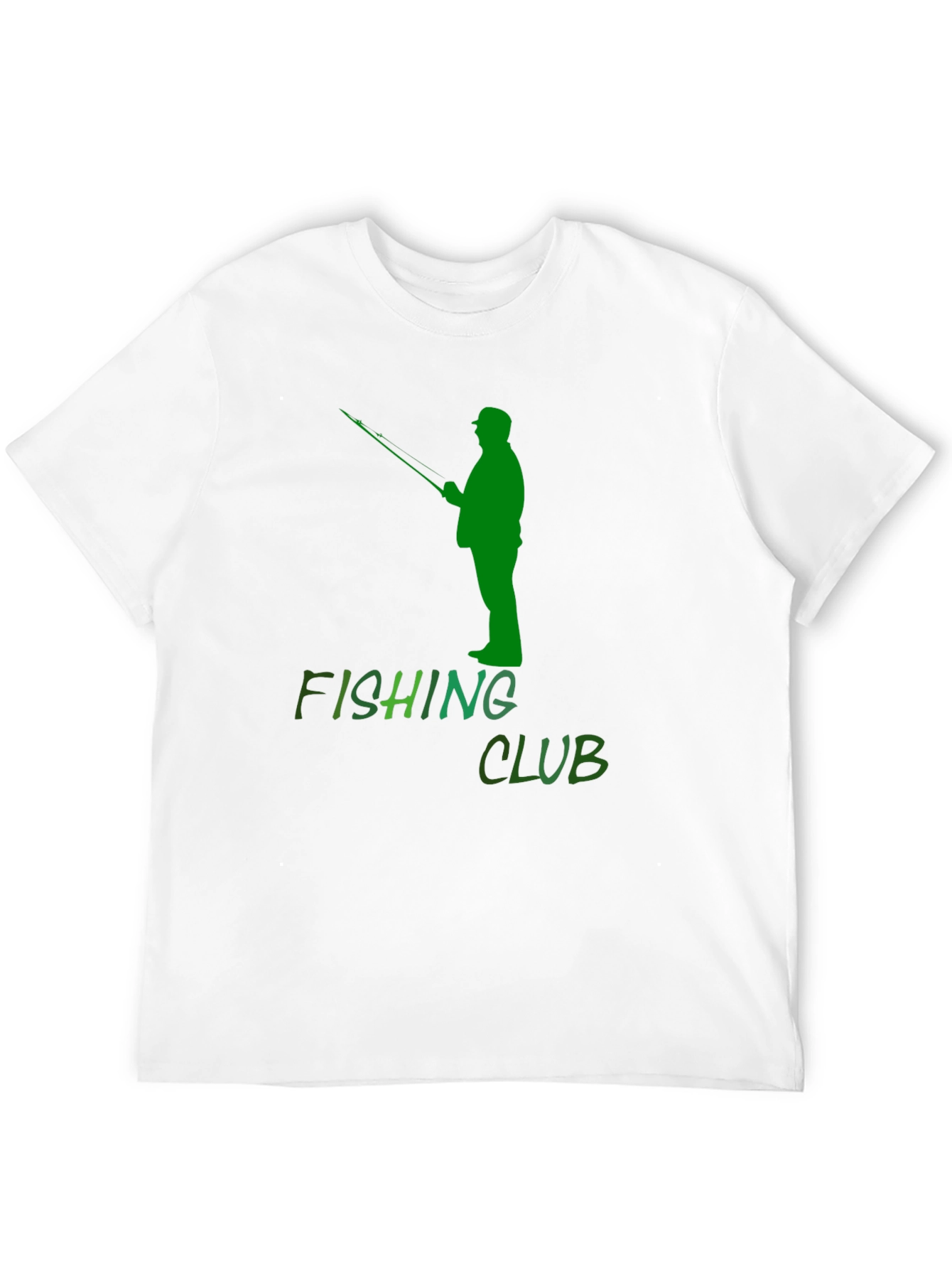Fishing Club Graphic Tee - Black Cotton