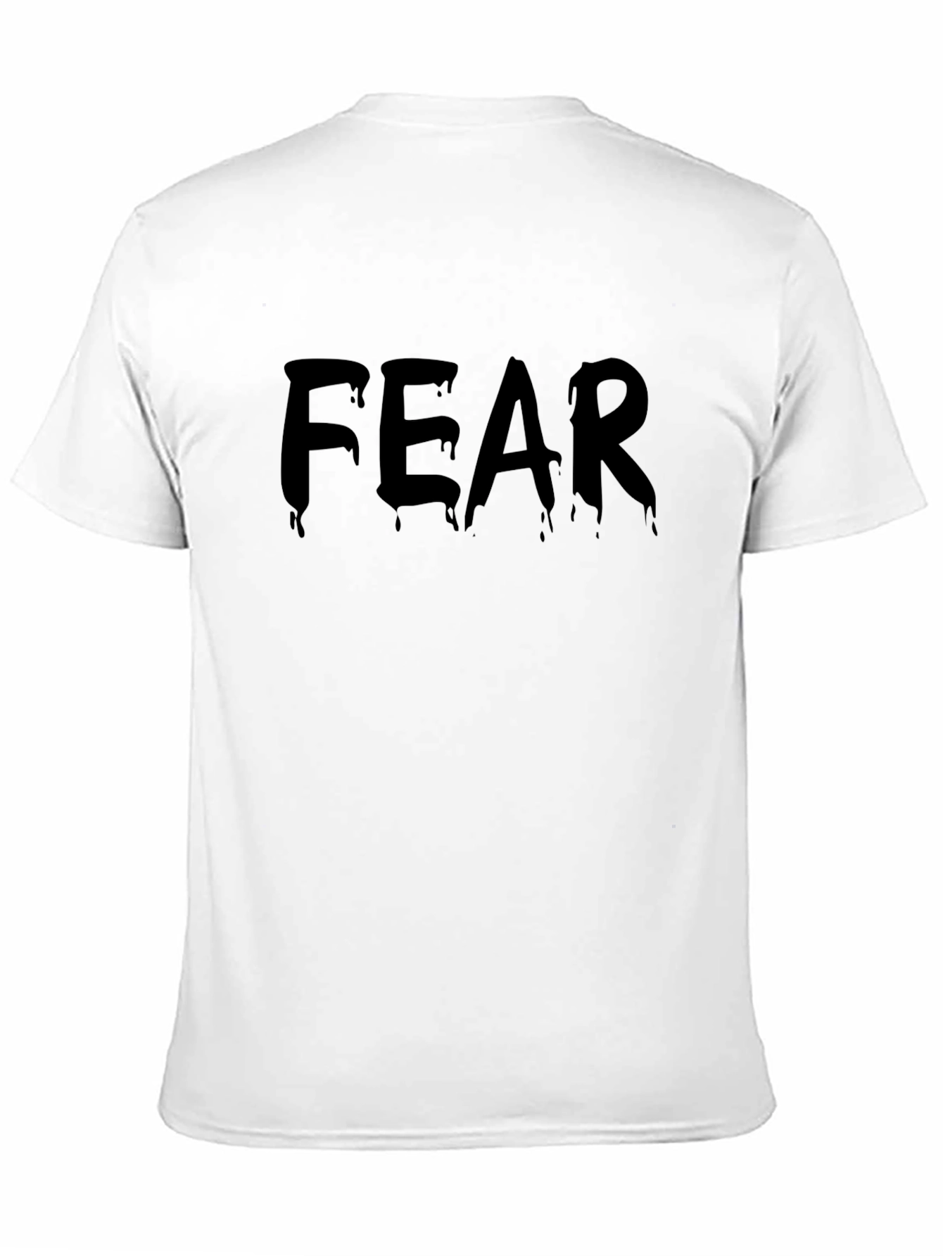 Fear Graphic Print Black T-Shirt