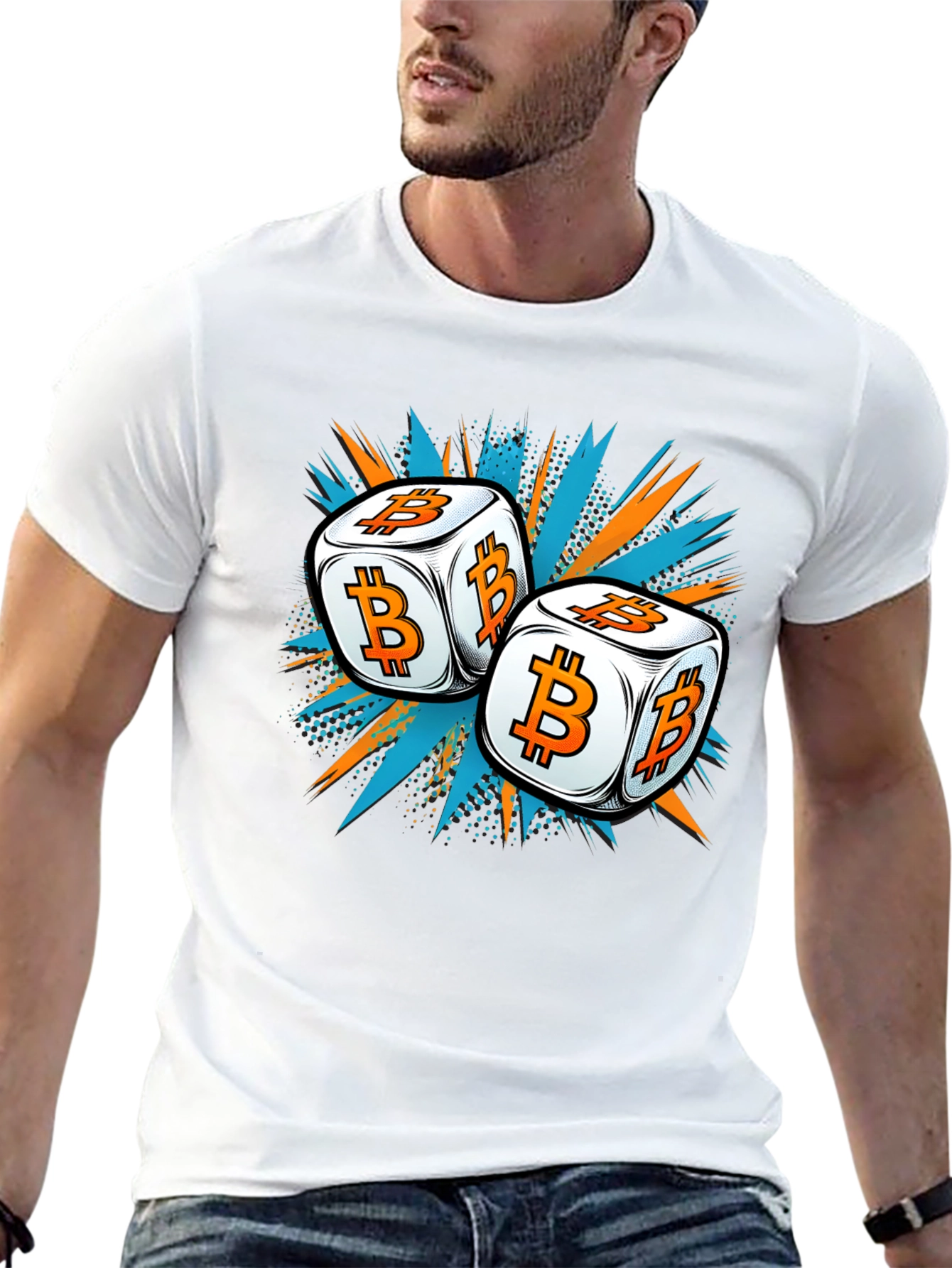 Bitcoin Dice T-Shirt - Crypto Gambling Tee