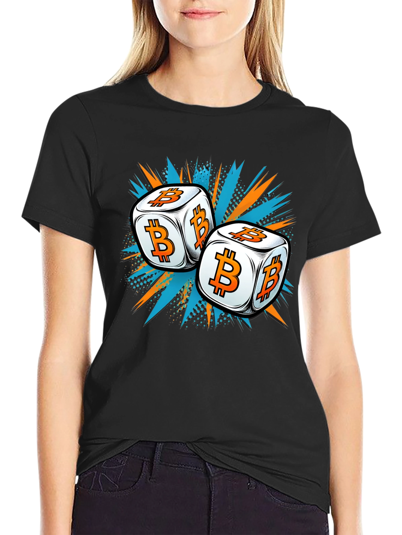Bitcoin Dice T-Shirt - Crypto Gambling Tee