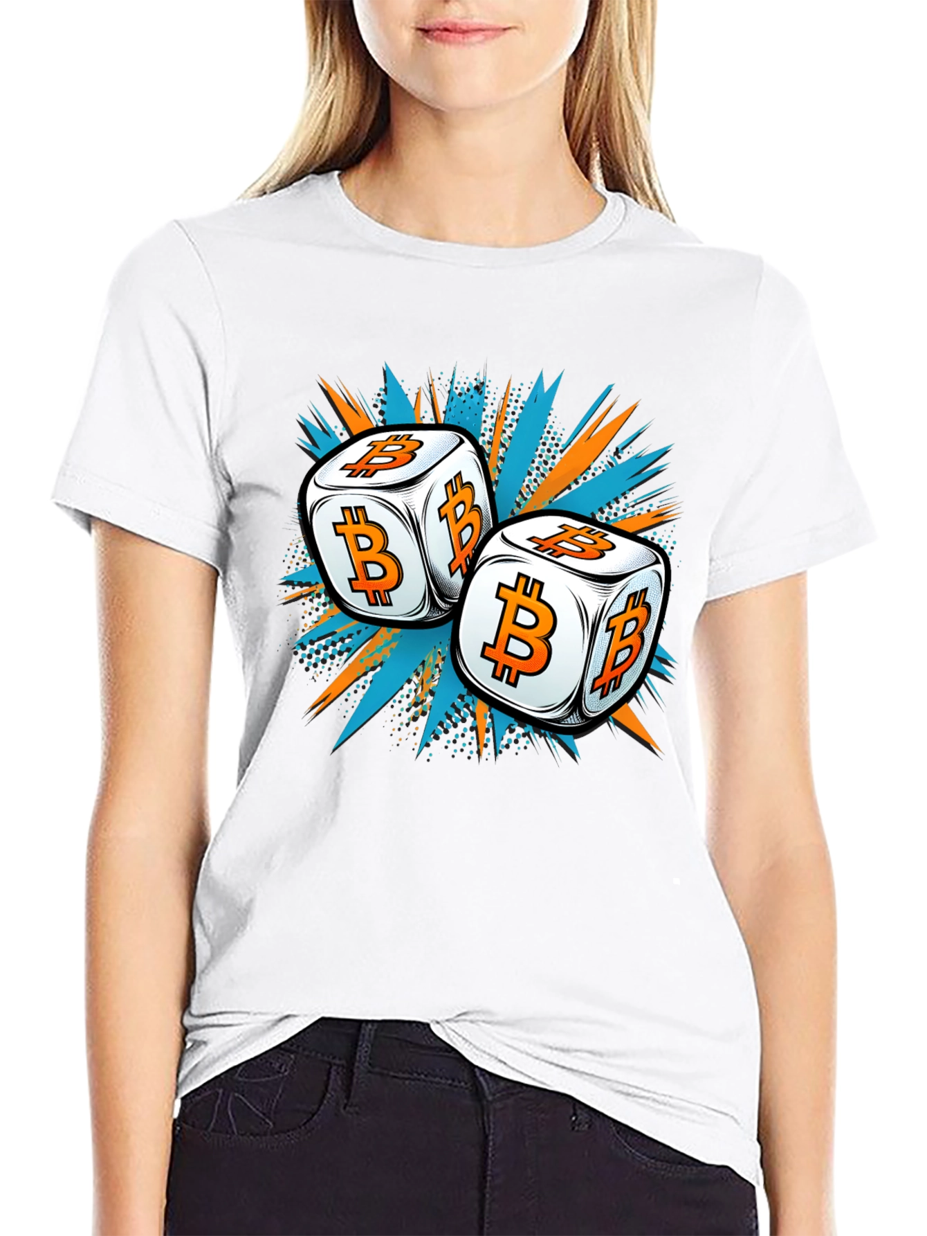 Bitcoin Dice T-Shirt - Crypto Gambling Tee