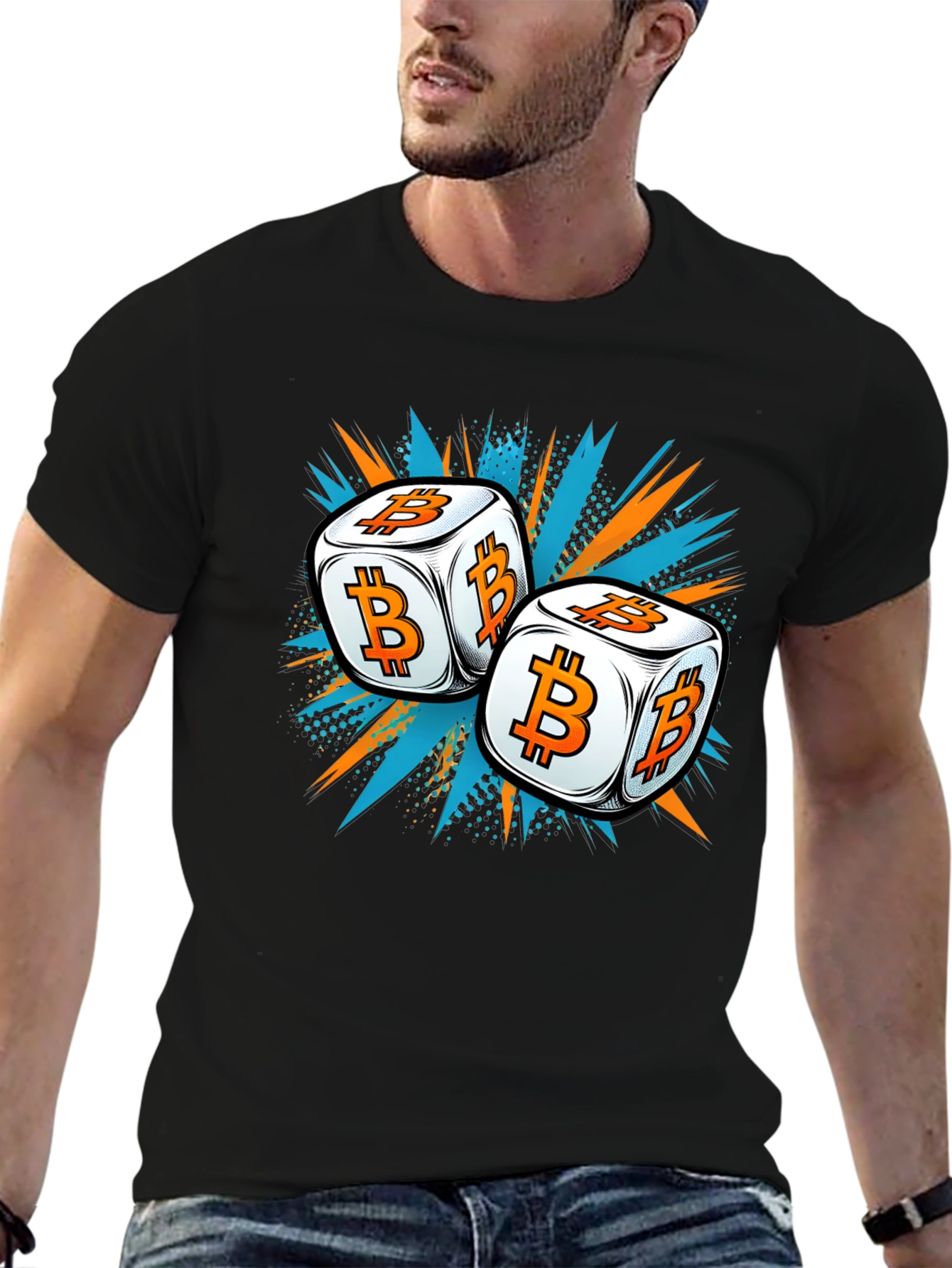 Bitcoin Dice T-Shirt - Crypto Gambling Tee