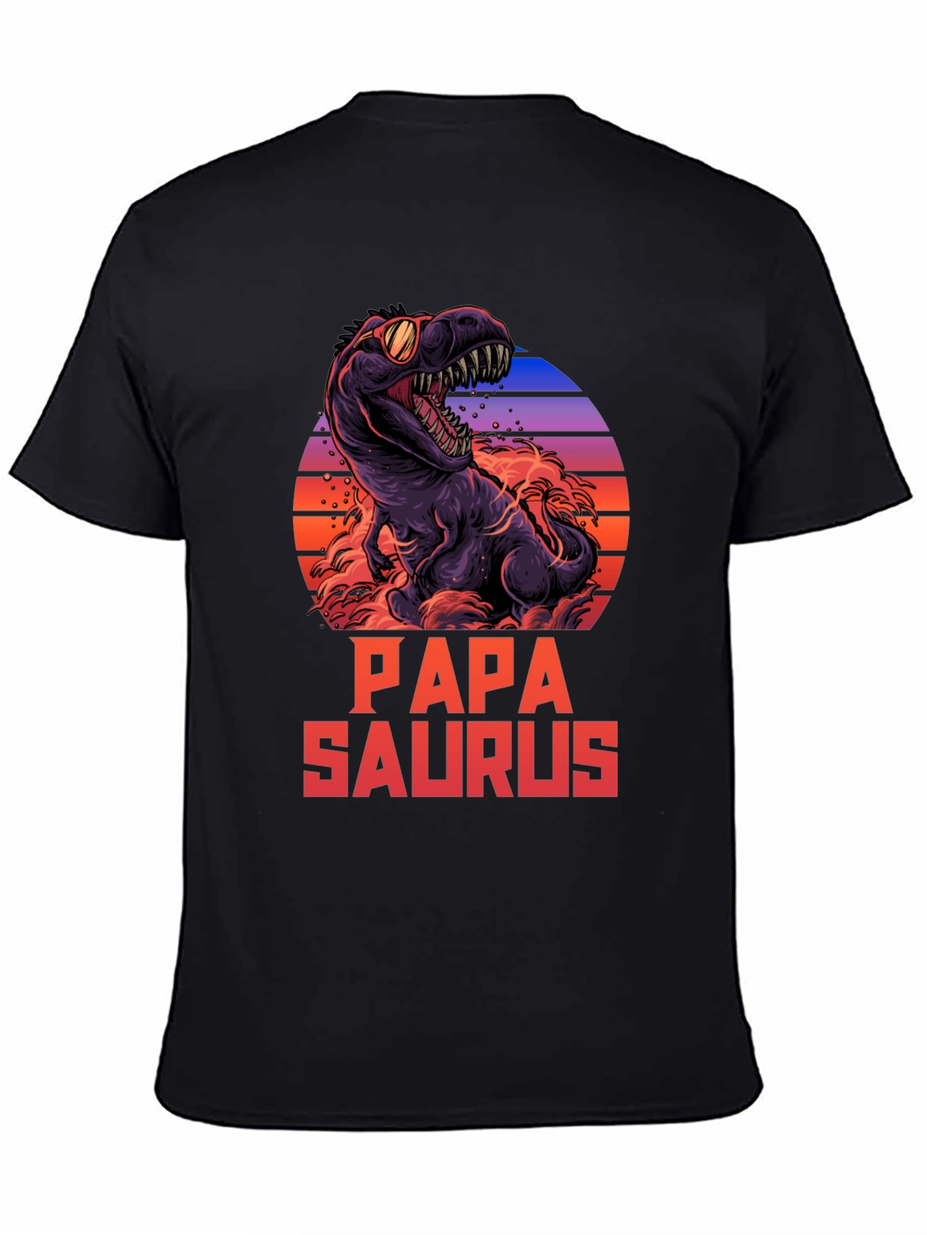 Papa Saurus T-Shirt - Retro Dinosaur Dad Tee