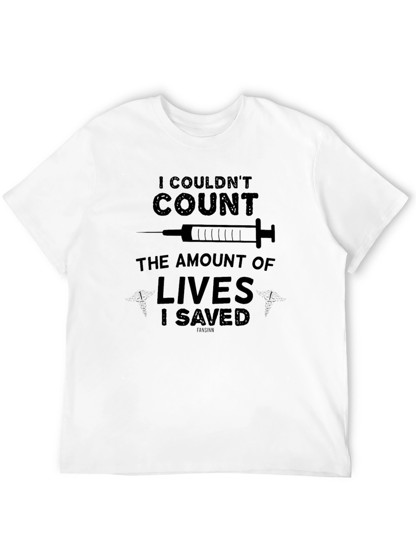 Funny Nurse/Doctor T-Shirt: I Couldnt Count Lives Saved
