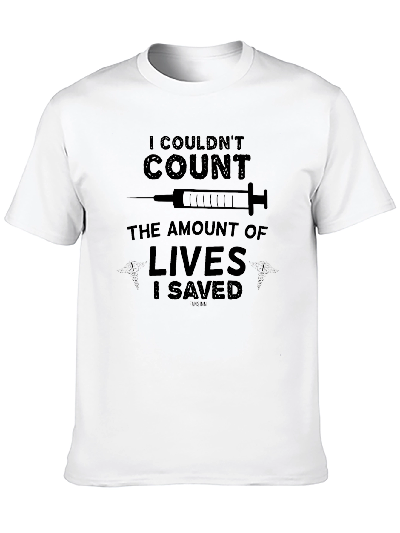 Funny Nurse/Doctor T-Shirt: I Couldnt Count Lives Saved