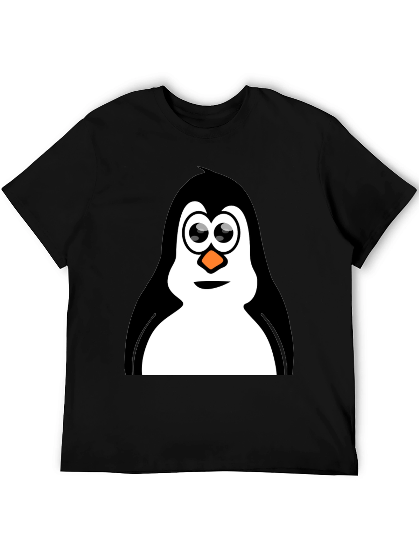 Penguin Graphic Black T-Shirt for Men