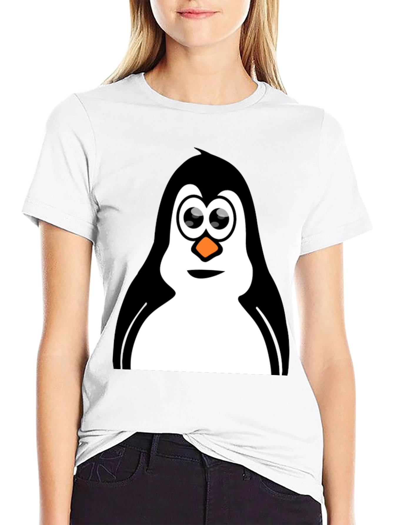 Penguin Graphic Black T-Shirt for Men